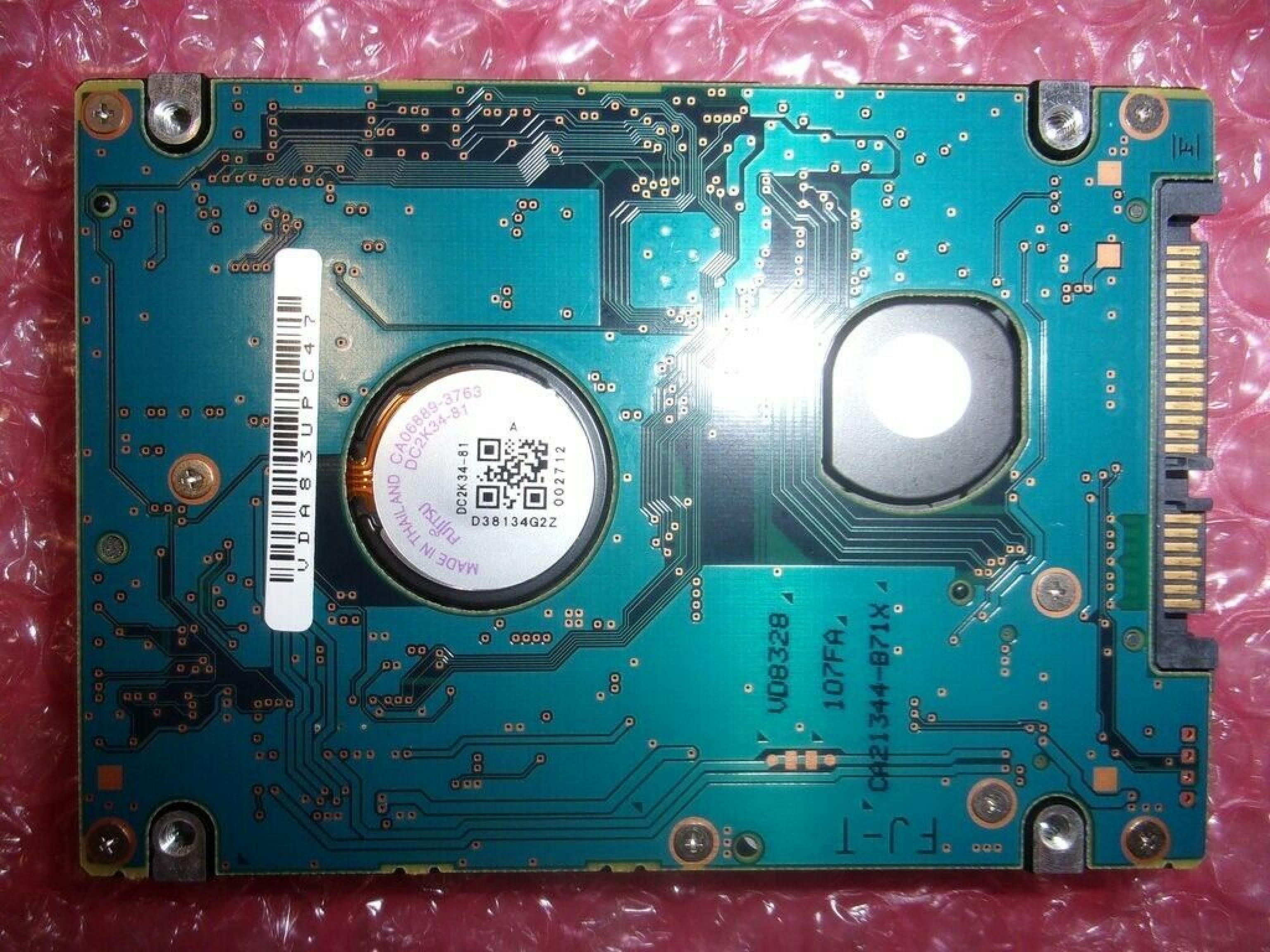 FUJITSU CA07018-B30200DL 80GB 2.5IN 5400 RPM SATA FIRMWARE: 00850009 DATE: 2008-04-24