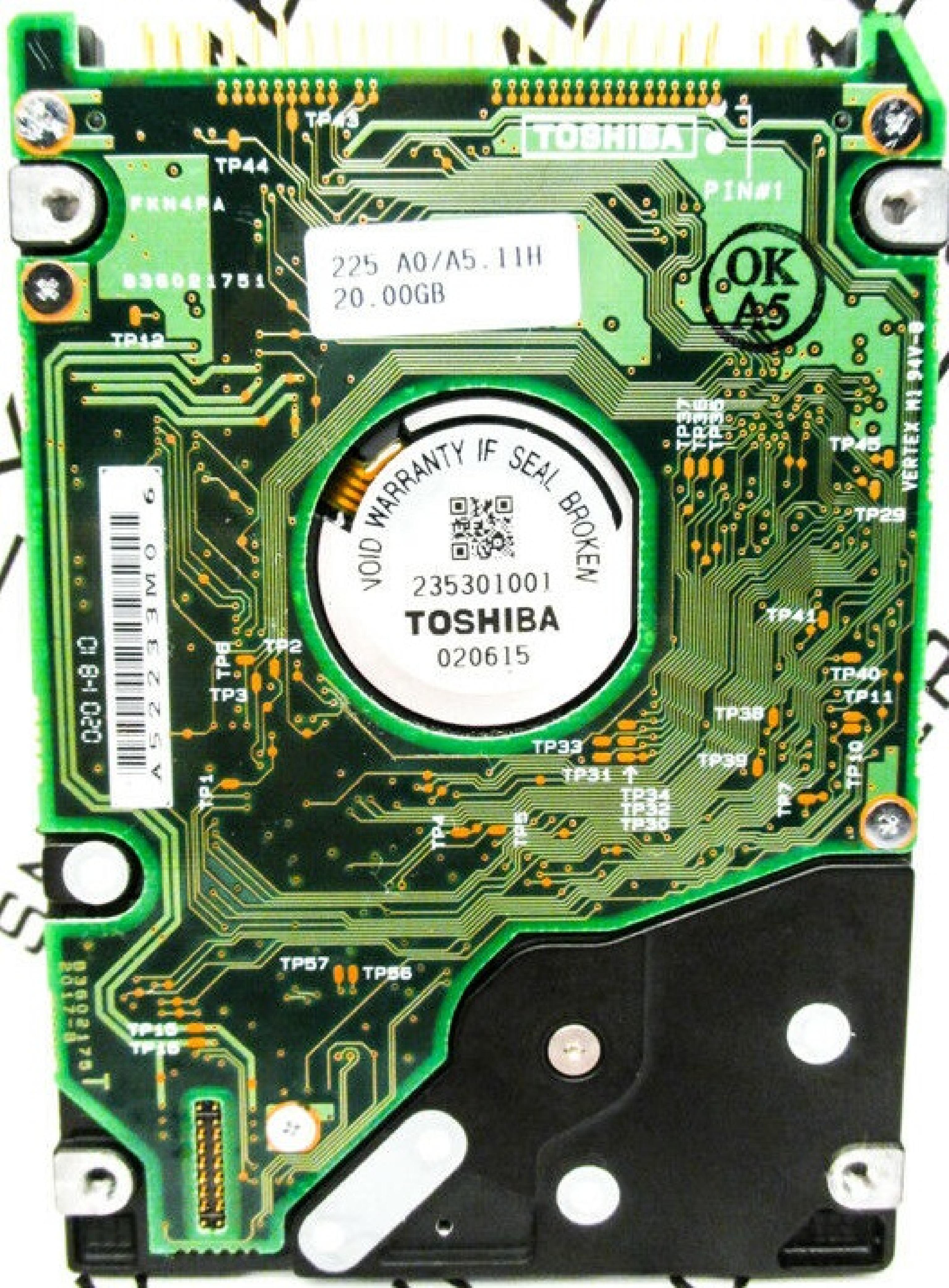 TOSHIBA MK2017GAP 20.00GB 2.5IN 4200 RPM ATA/IDE ZF01 HDD