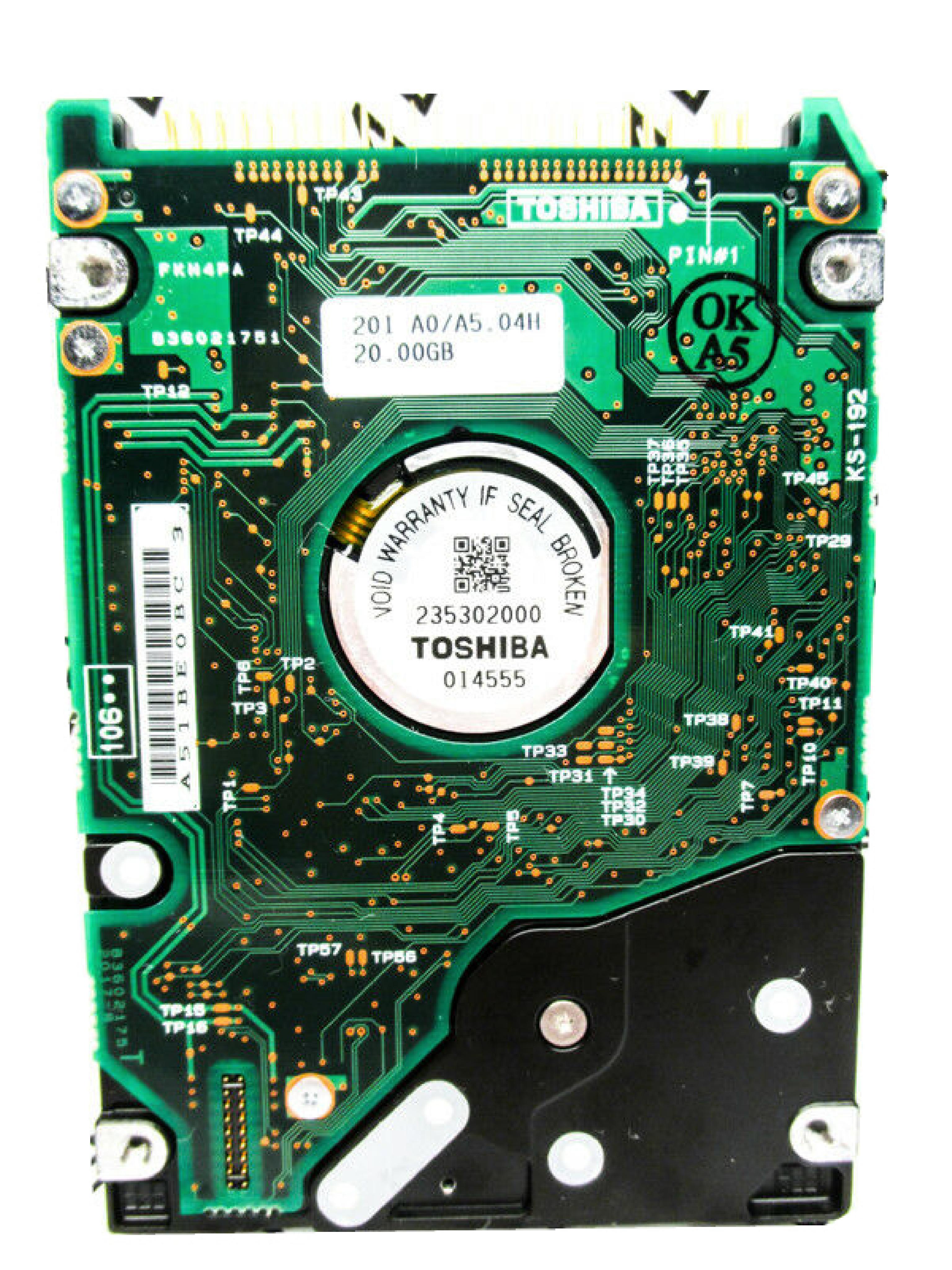 TOSHIBA MK2017GAP 20.00GB 2.5IN 4200 RPM ATA/IDE ZF01 HDD