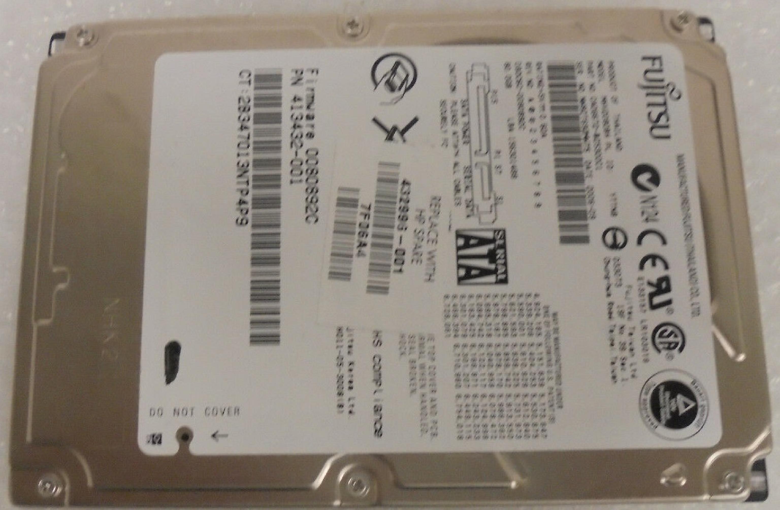 FUJITSU CA06820-B30000DL 40.0GB 2.5IN 5400RPM SATA DATE: 2007-02 REV. A00