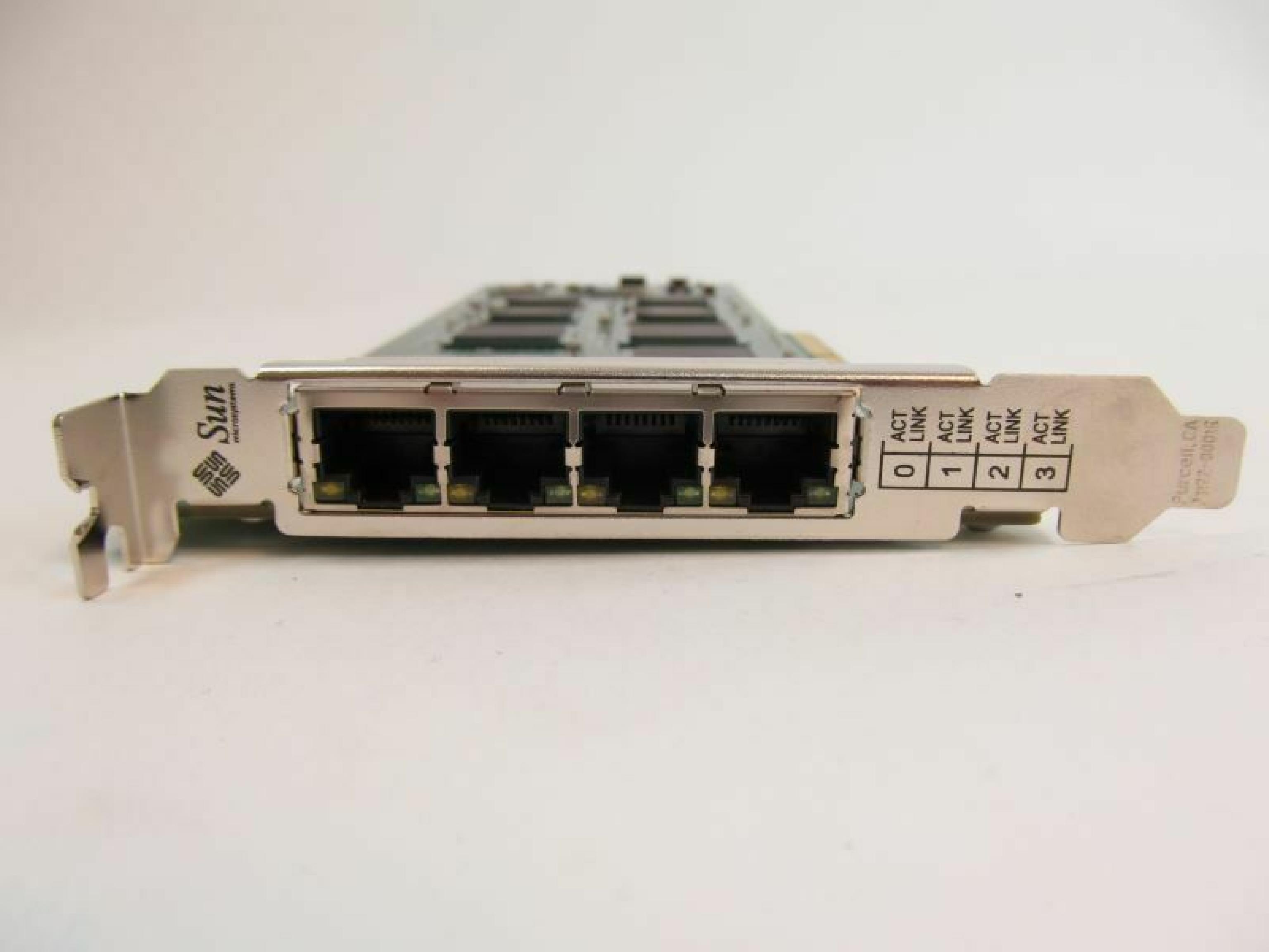 SUN MICROSYSTEMS 501-6522 QUAD GIGASWIFT ETHERNET GIGABIT ADAPTER, MODEL: X4444A, P/N: 501-6522-08