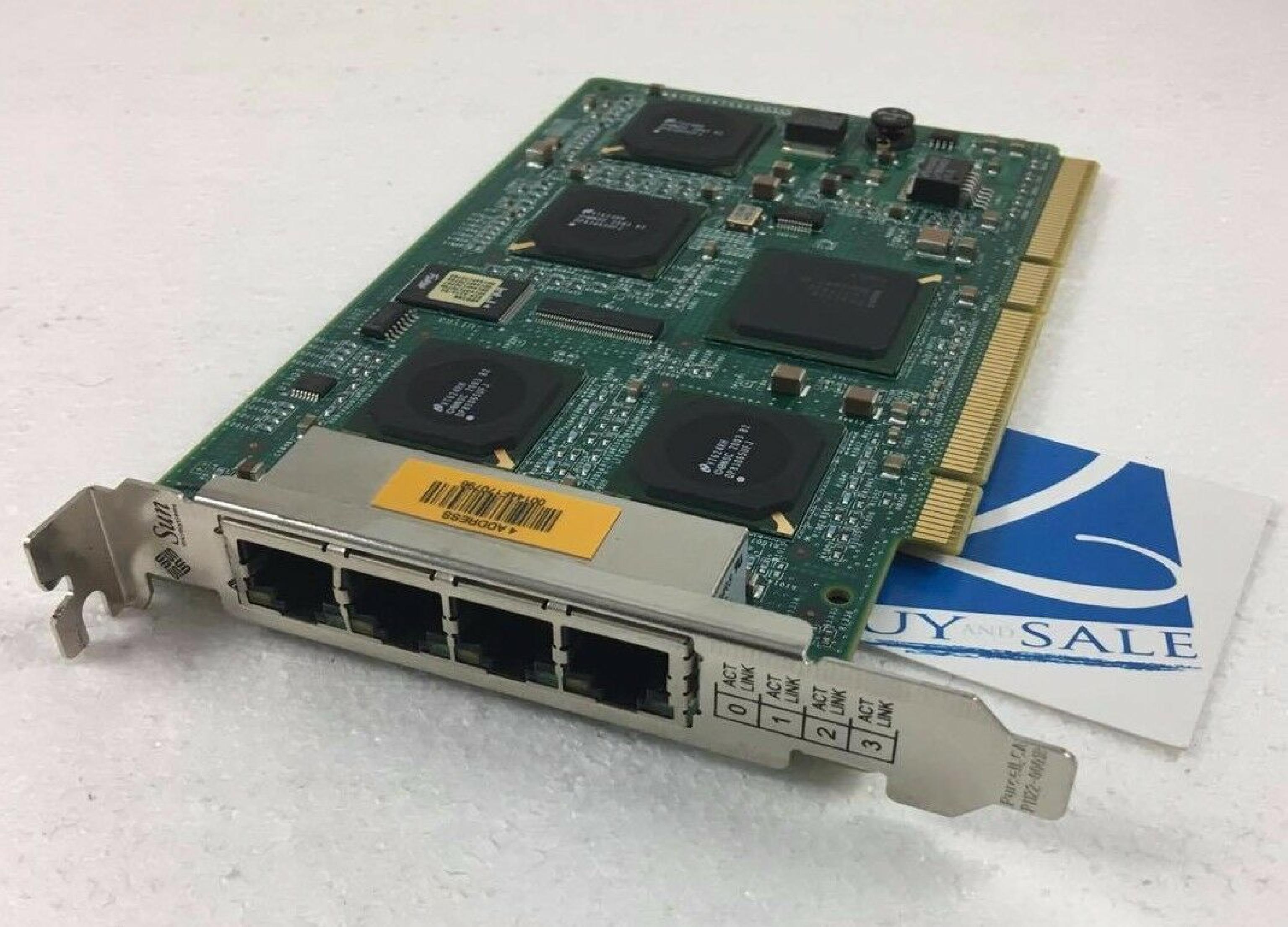 SUN MICROSYSTEMS 501-6738-10 MICROSYSTEMS PCI-X ETHERNET CARD QGE-X