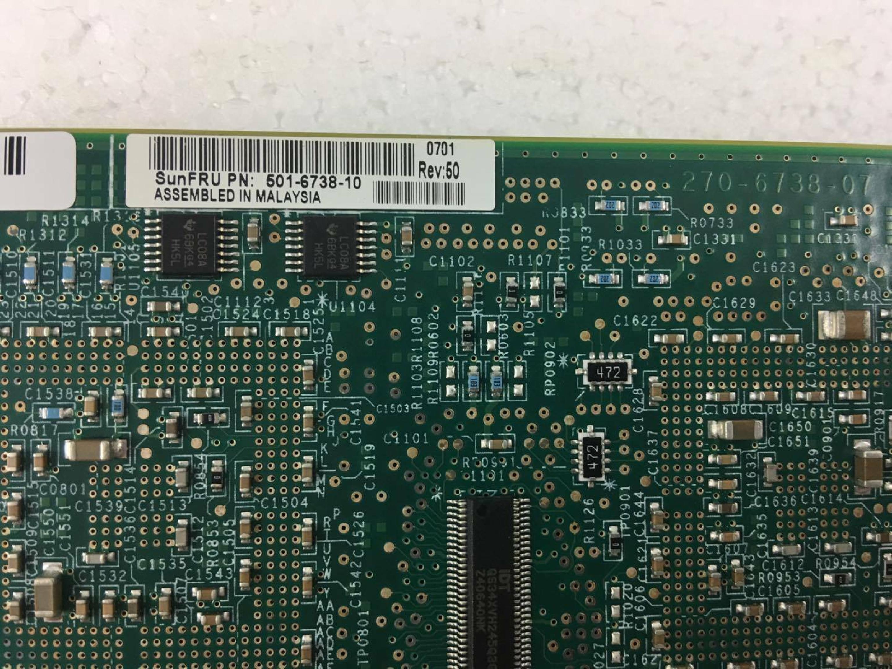 SUN MICROSYSTEMS 501-6738-10 MICROSYSTEMS PCI-X ETHERNET CARD QGE-X