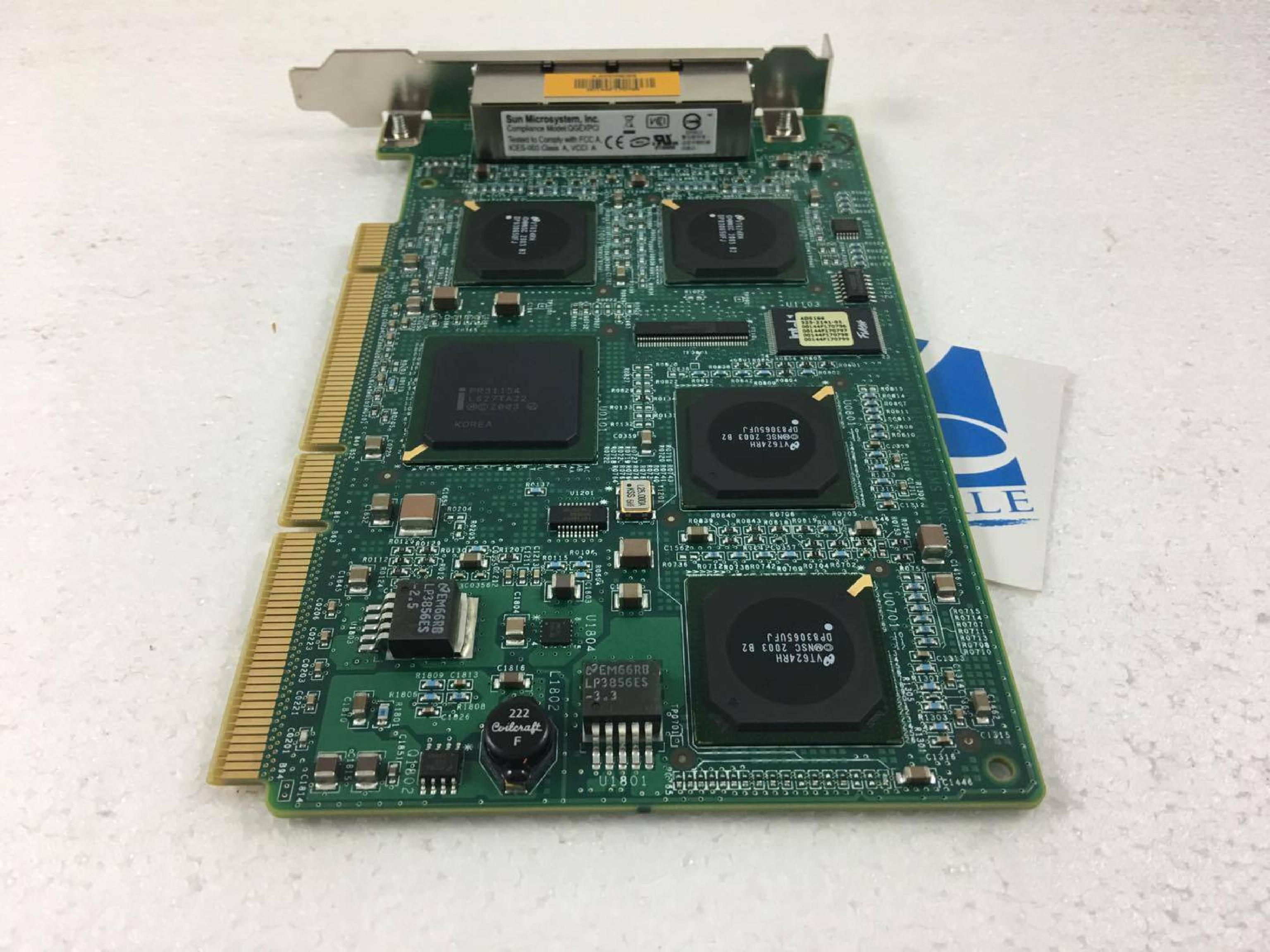 SUN MICROSYSTEMS 501-6738-10 MICROSYSTEMS PCI-X ETHERNET CARD QGE-X