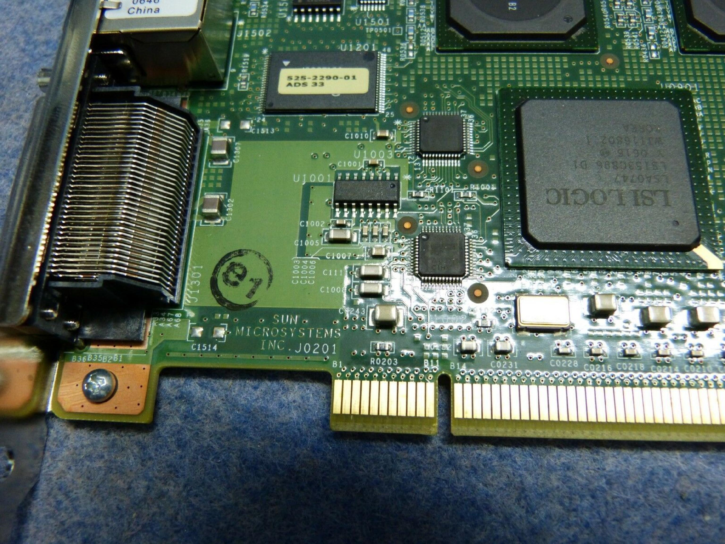 SUN MICROSYSTEMS 501-7490-03 501-7490-03 MICROSYSTEMS DUAL SCSI/NET PCI-X ROHS P/N: SUN