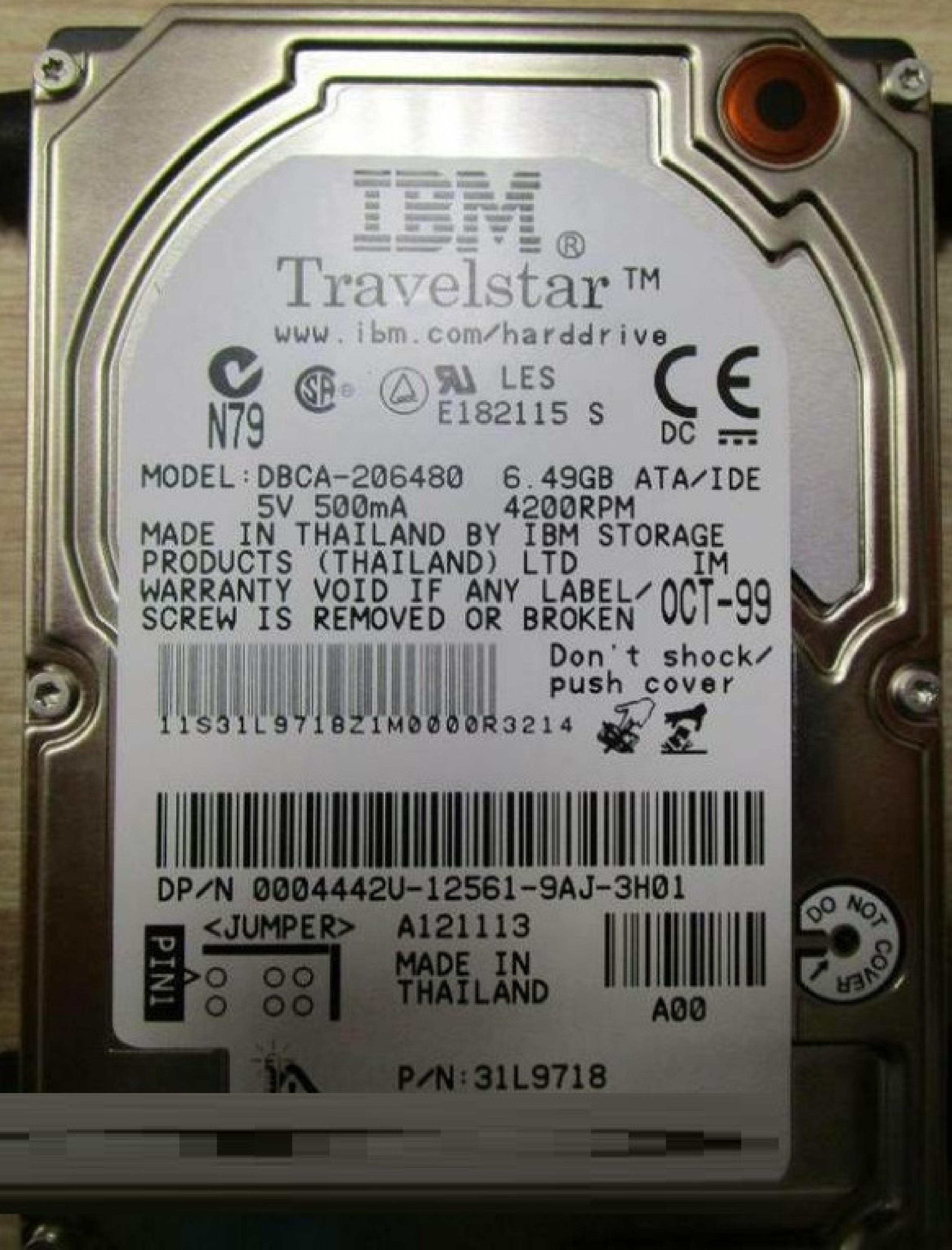 IBM 31L9718 6.49GB ATA/IDE PCB (H17-11)