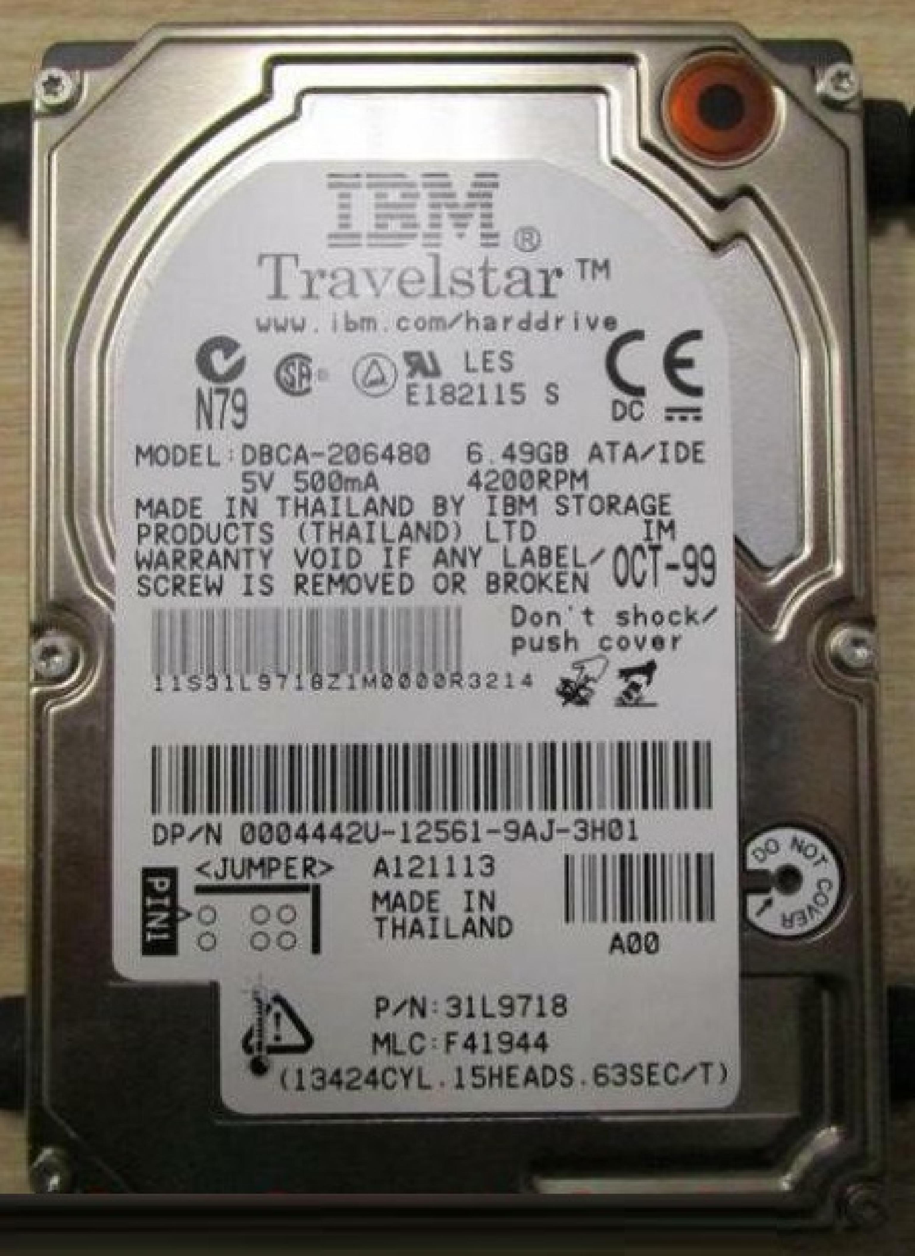 IBM 31L9718 6.49GB ATA/IDE PCB (H17-11)