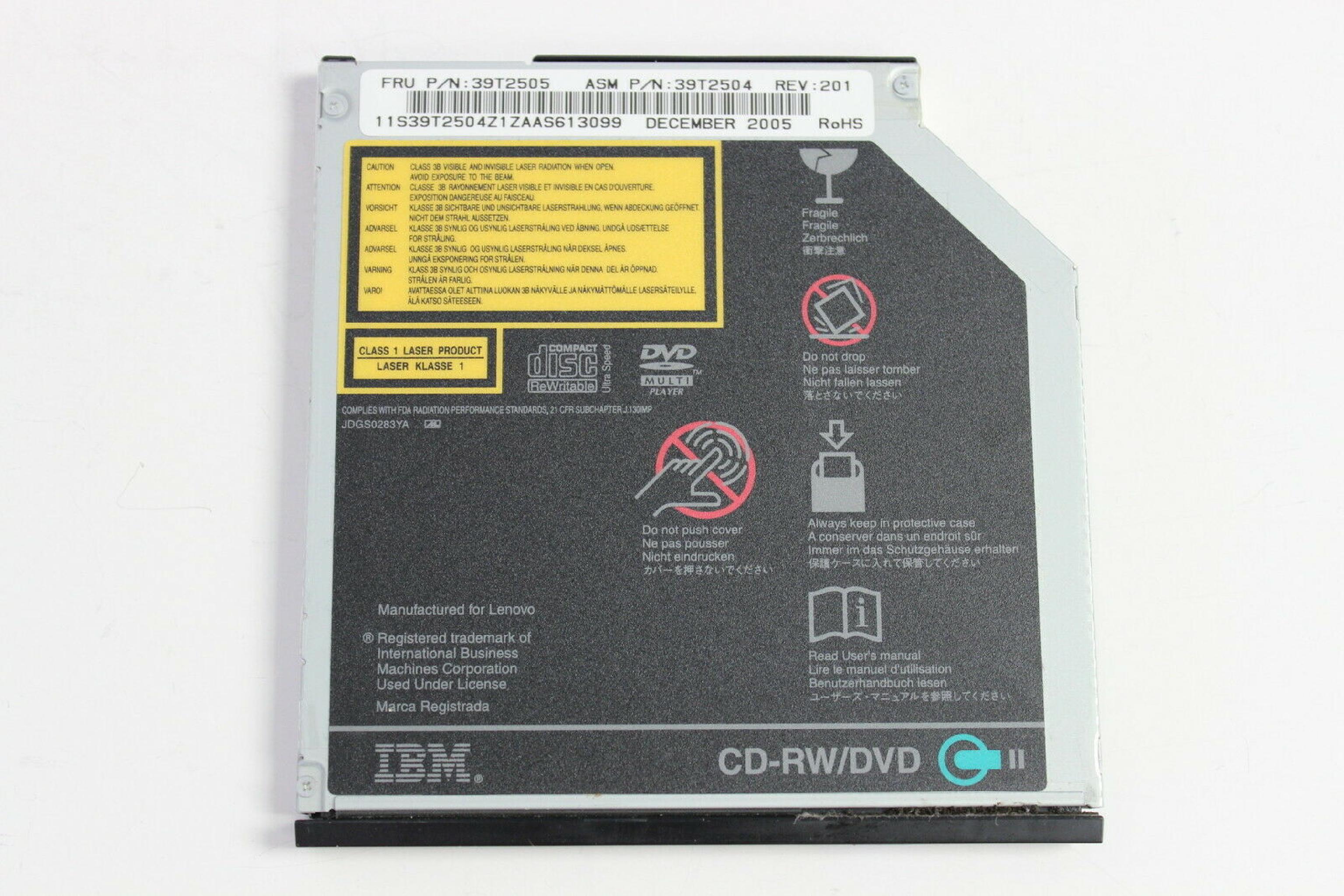 IBM 39T2504 CD-RW/ DVD-ROM ULTRABAY SLIM DRIVE