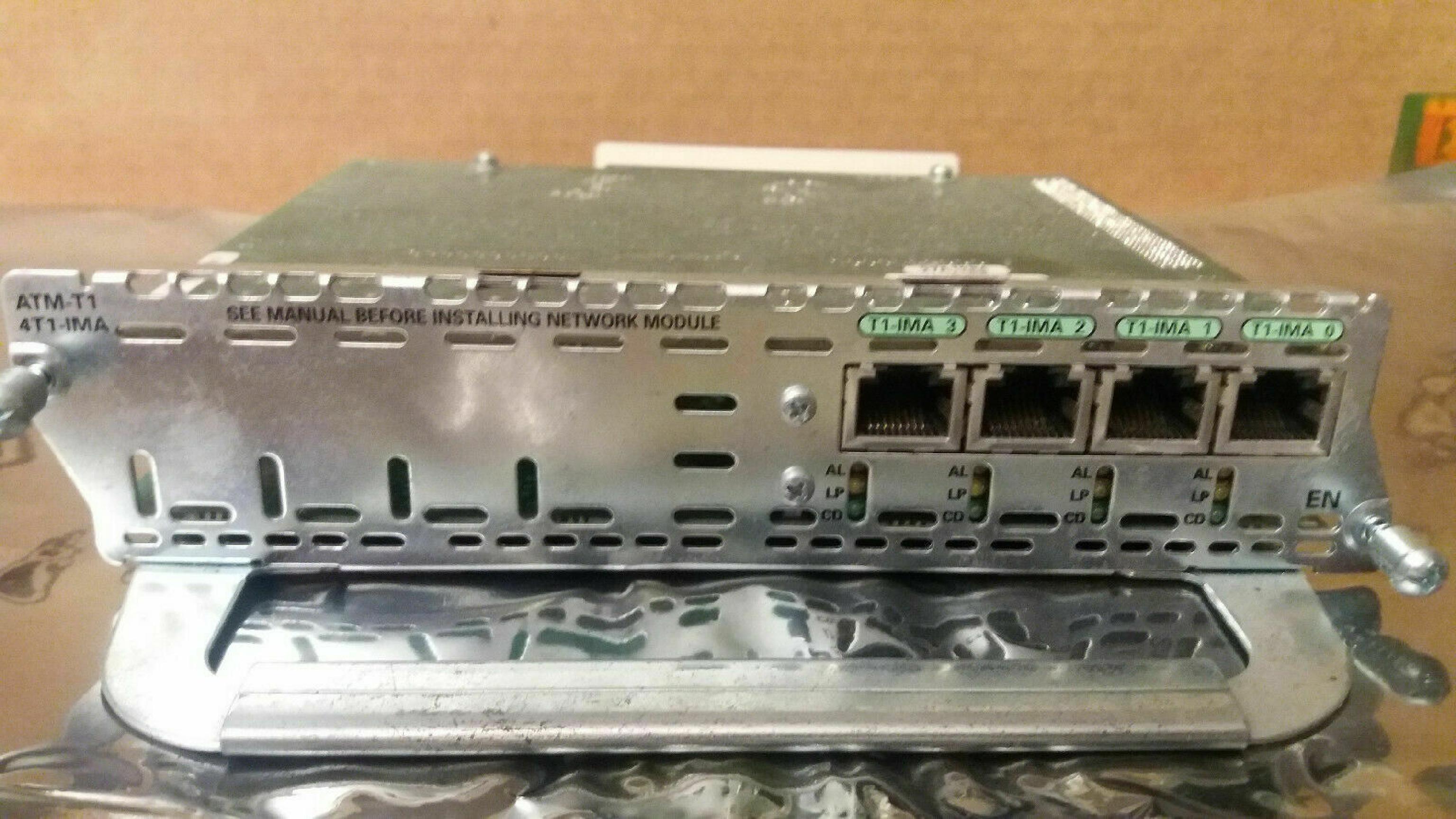 CISCO SYSTEMS ATM-T1 NM-4T1-IMA 4-PORT E1 ATM NETWORK MODULE WITH IMA