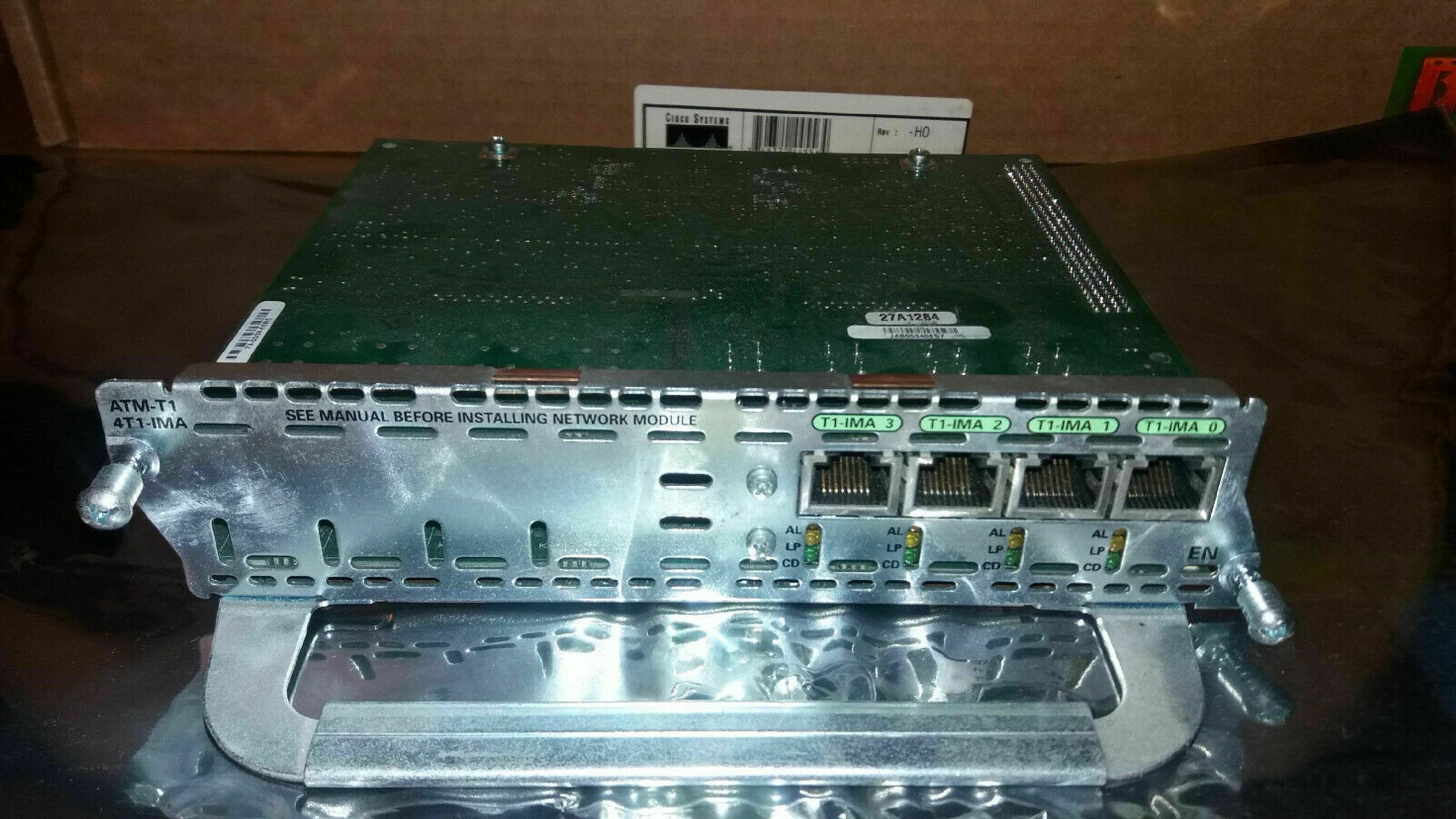 CISCO SYSTEMS ATM-T1 NM-4T1-IMA 4-PORT E1 ATM NETWORK MODULE WITH IMA