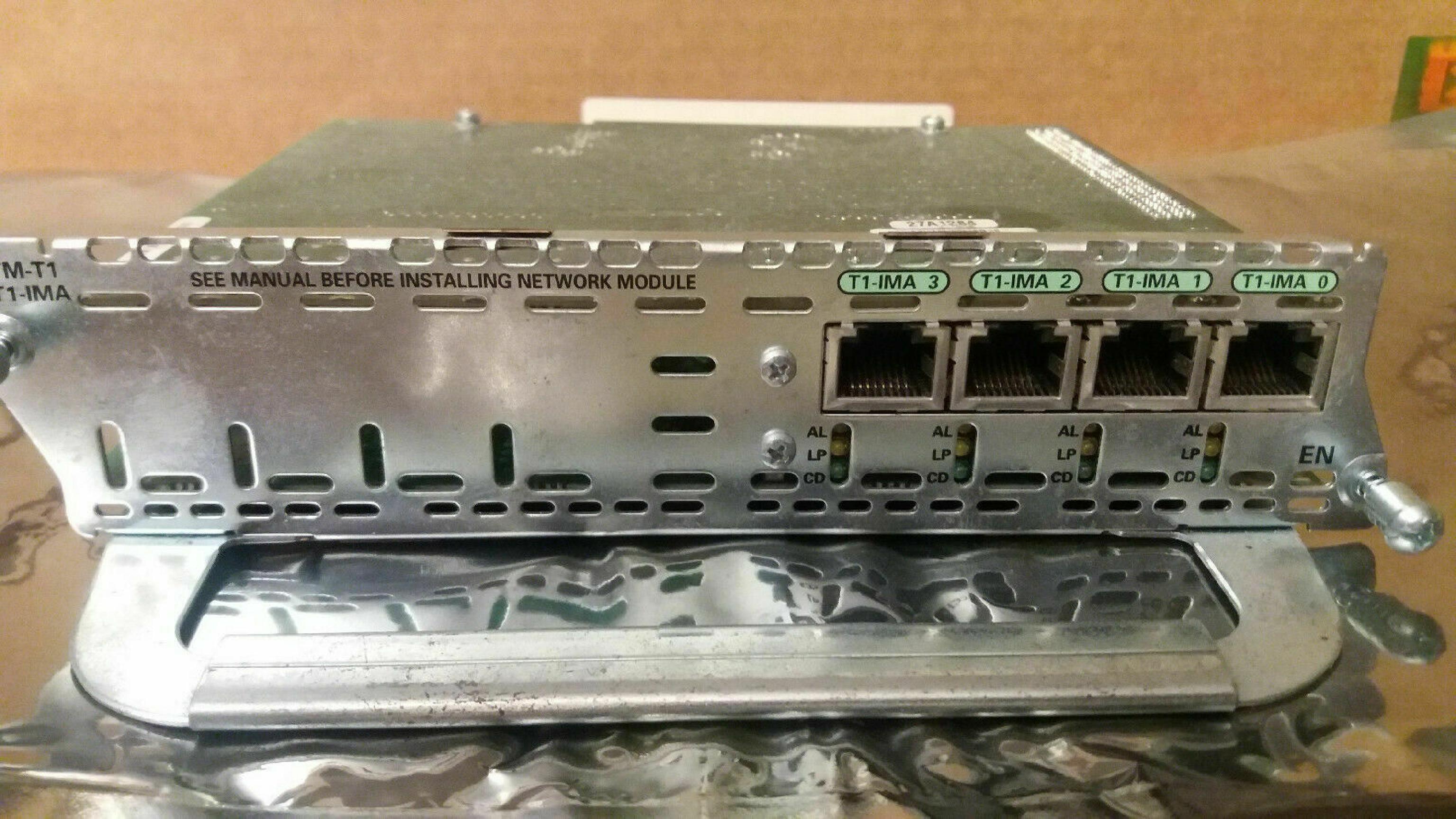 CISCO SYSTEMS ATM-T1 NM-4T1-IMA 4-PORT E1 ATM NETWORK MODULE WITH IMA