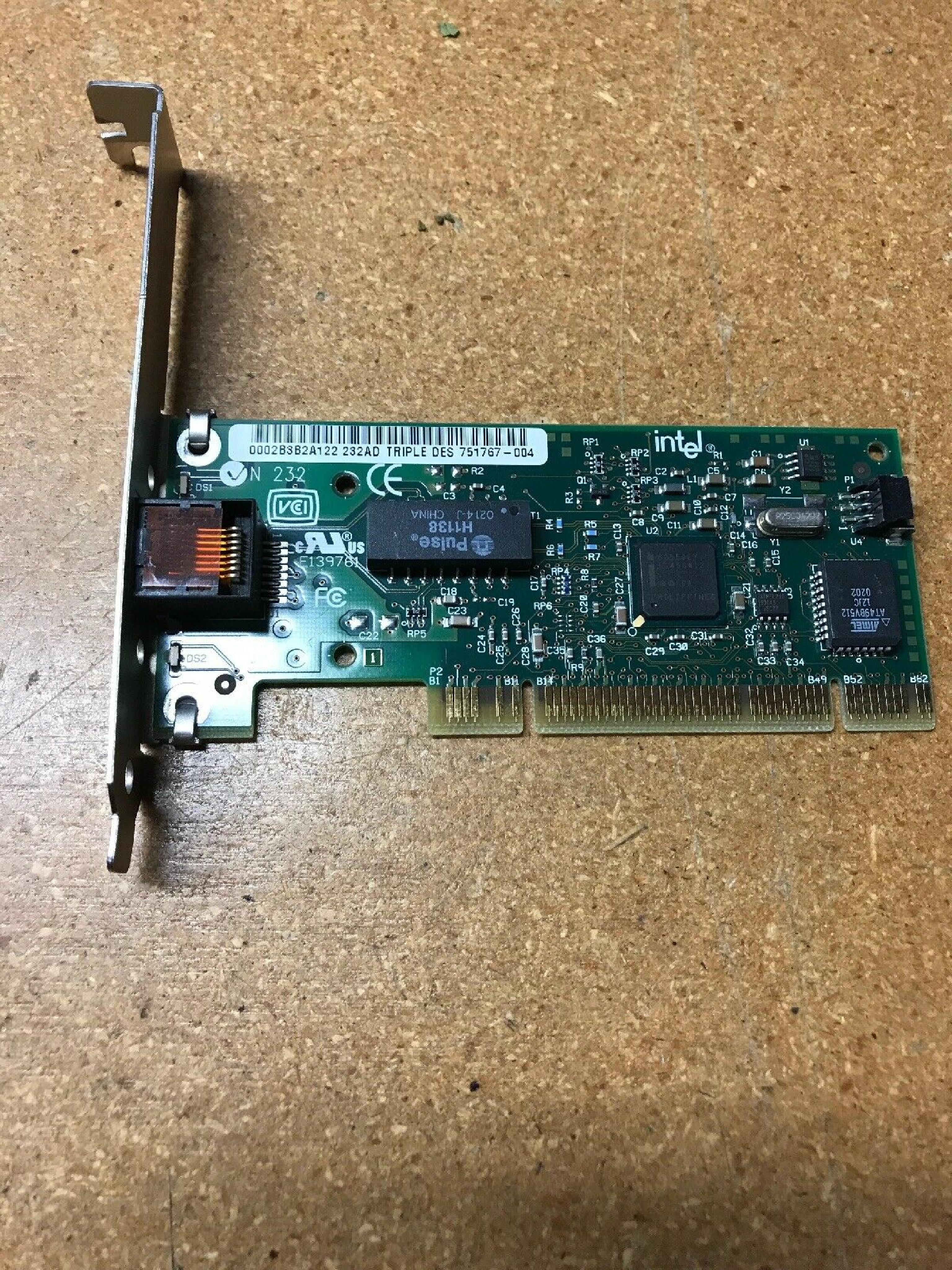 INTEL 751767-004 NTEL PRO/100S PCI SERVER NIC NETWORK ADAPTER CARD