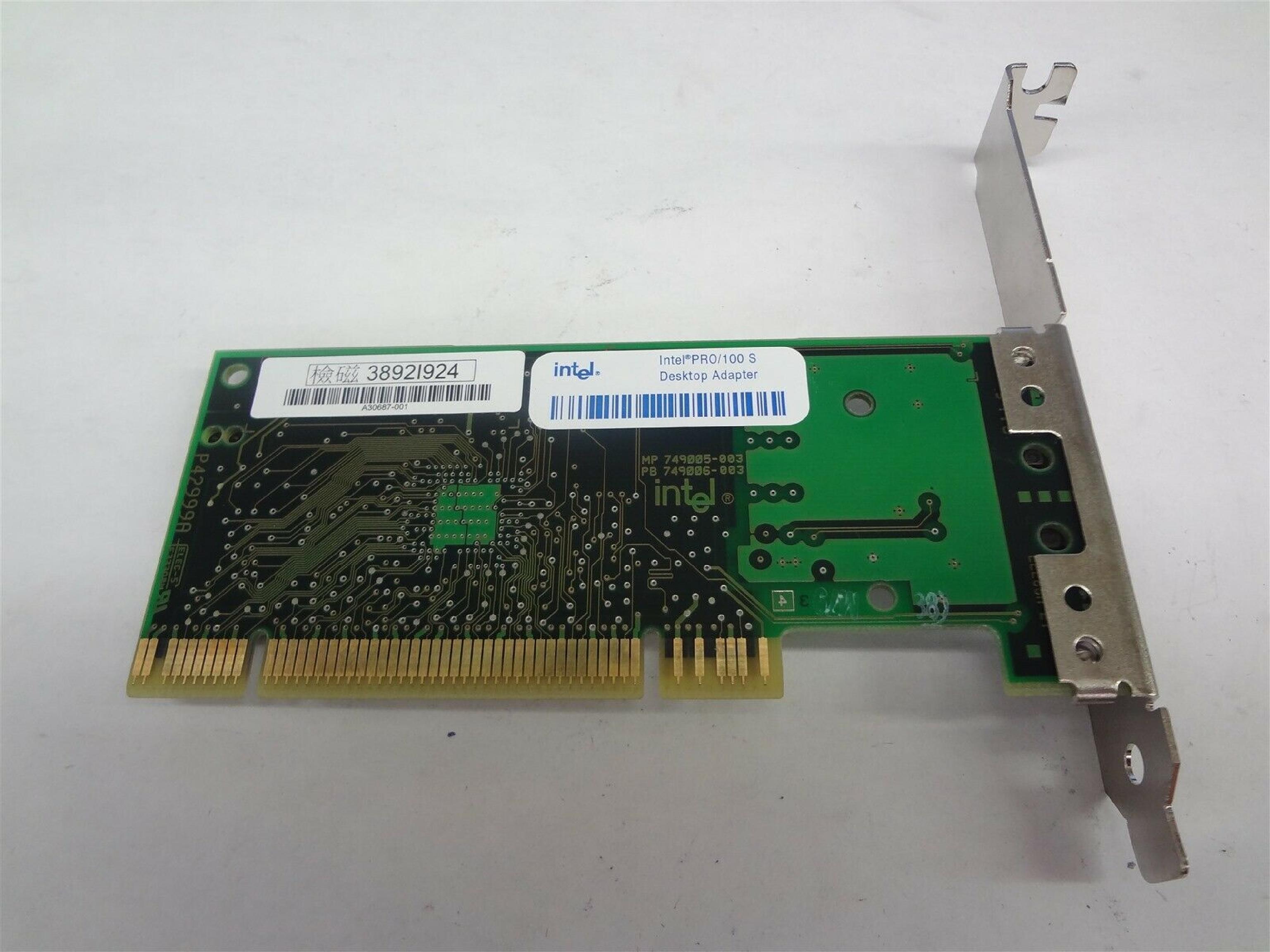 INTEL 38921924 NTEL PRO/100S PCI SERVER NIC NETWORK ADAPTER CARD