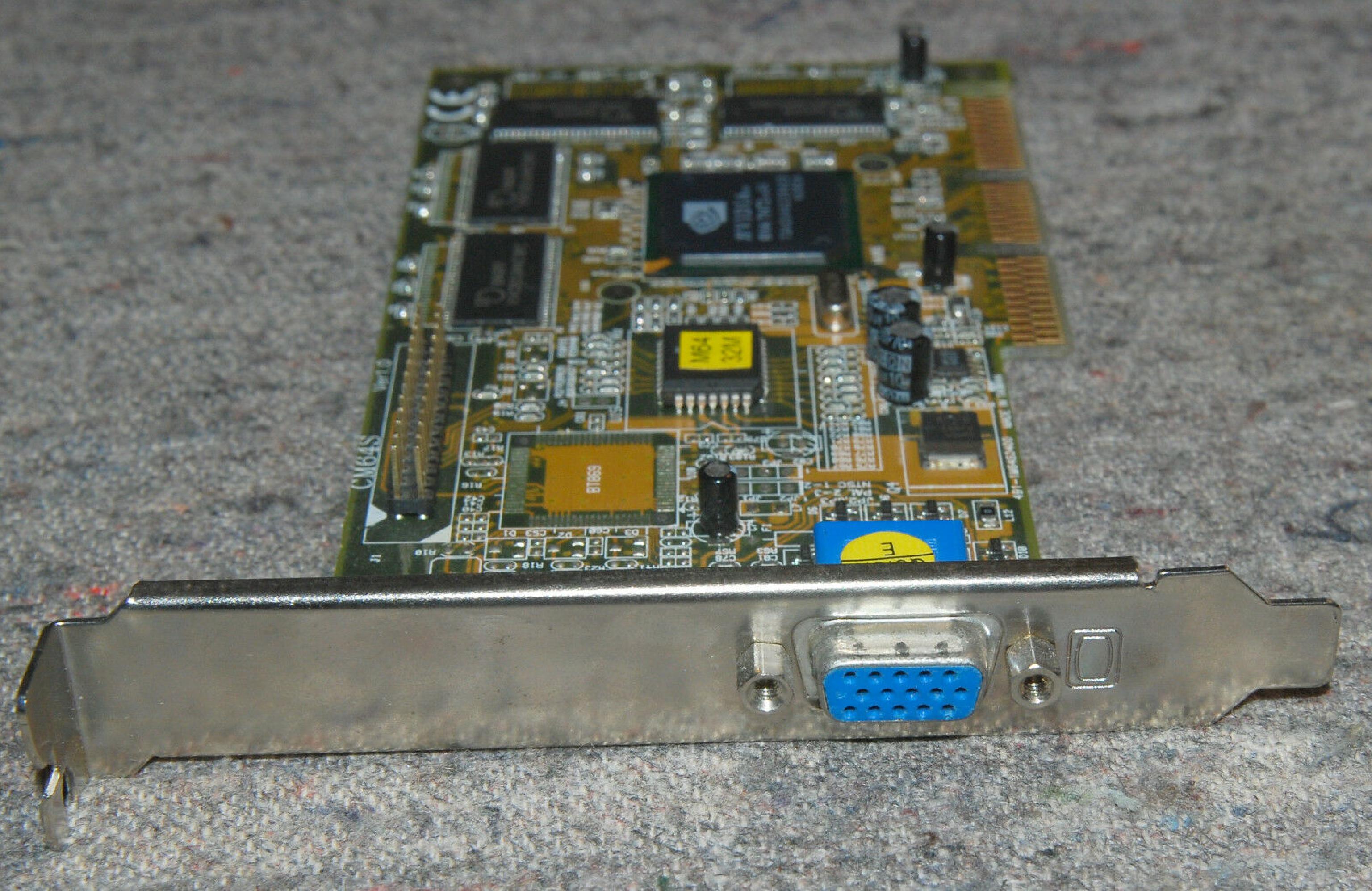 NVIDIA CM64S CORP CM64S RIVA TNT2 32MB AGP SILENT VIDEO CARD C