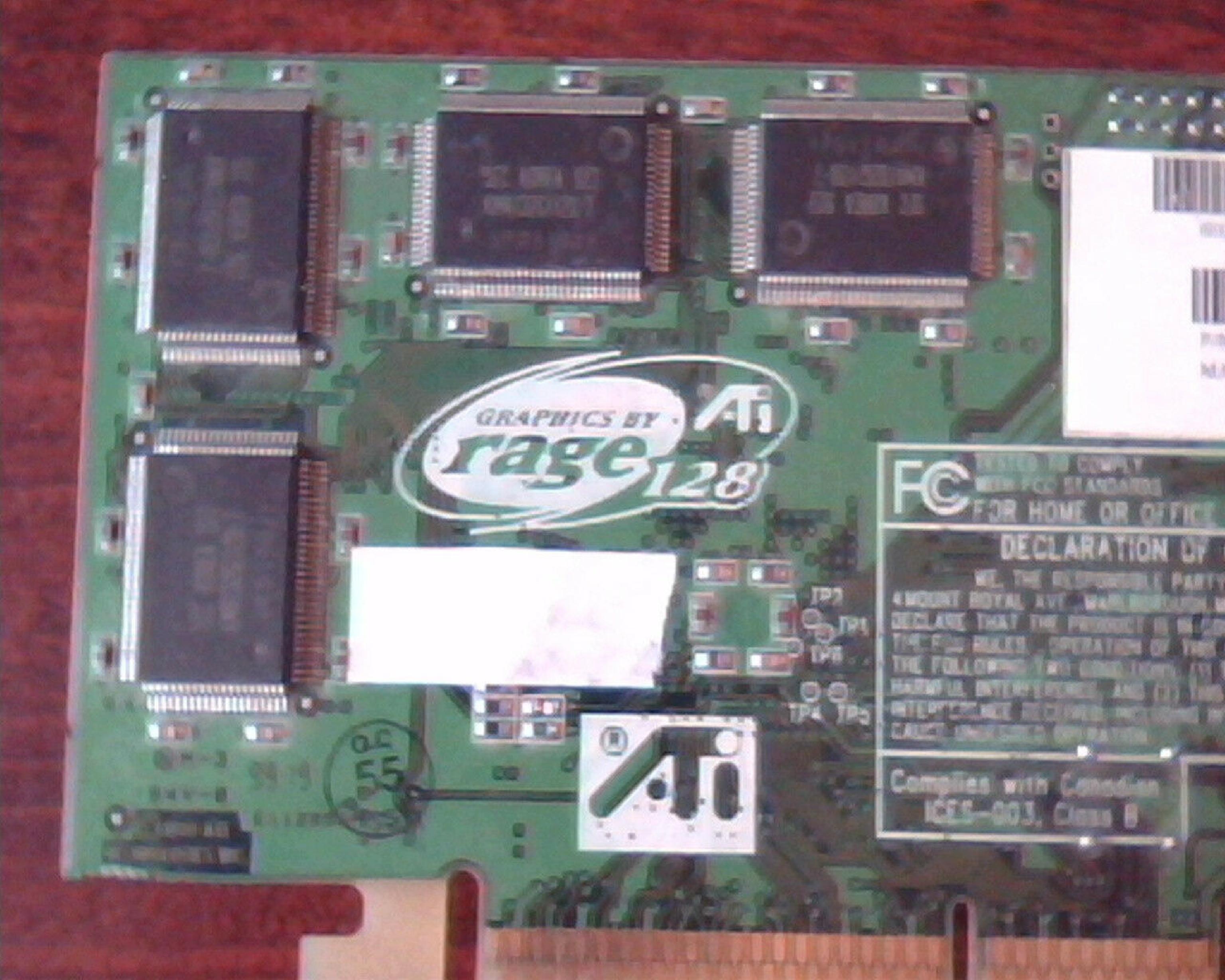 ATI 1026130200 1026130200 - AGP VIDEO CARD RAGE128 VGA S-VID COMP OUT PUTS