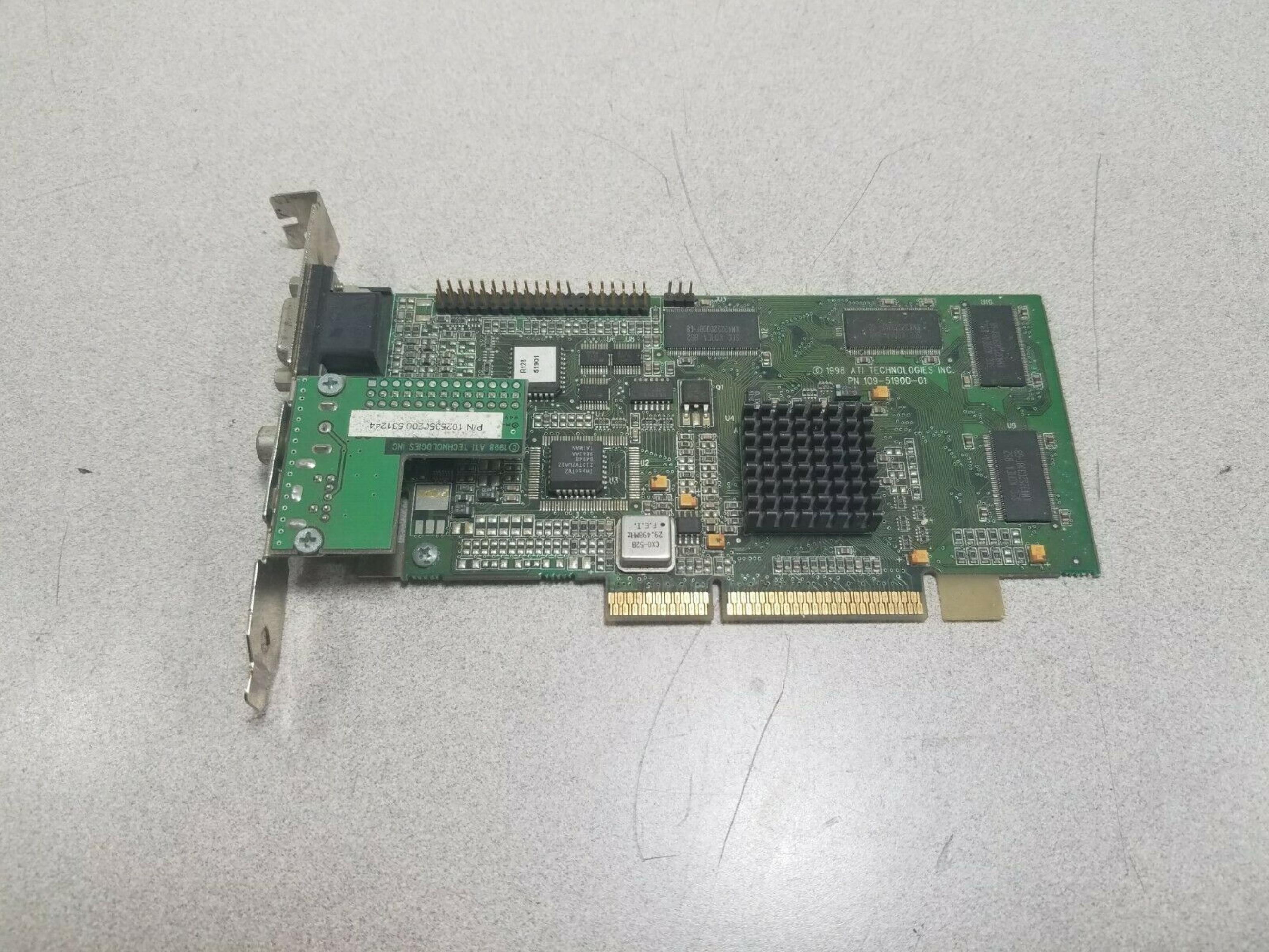 ATI 1025350200 TECHNOLOGIES 1025350200-019016 RAGE 128 32MB VGA TV-OUT AMC NTSC