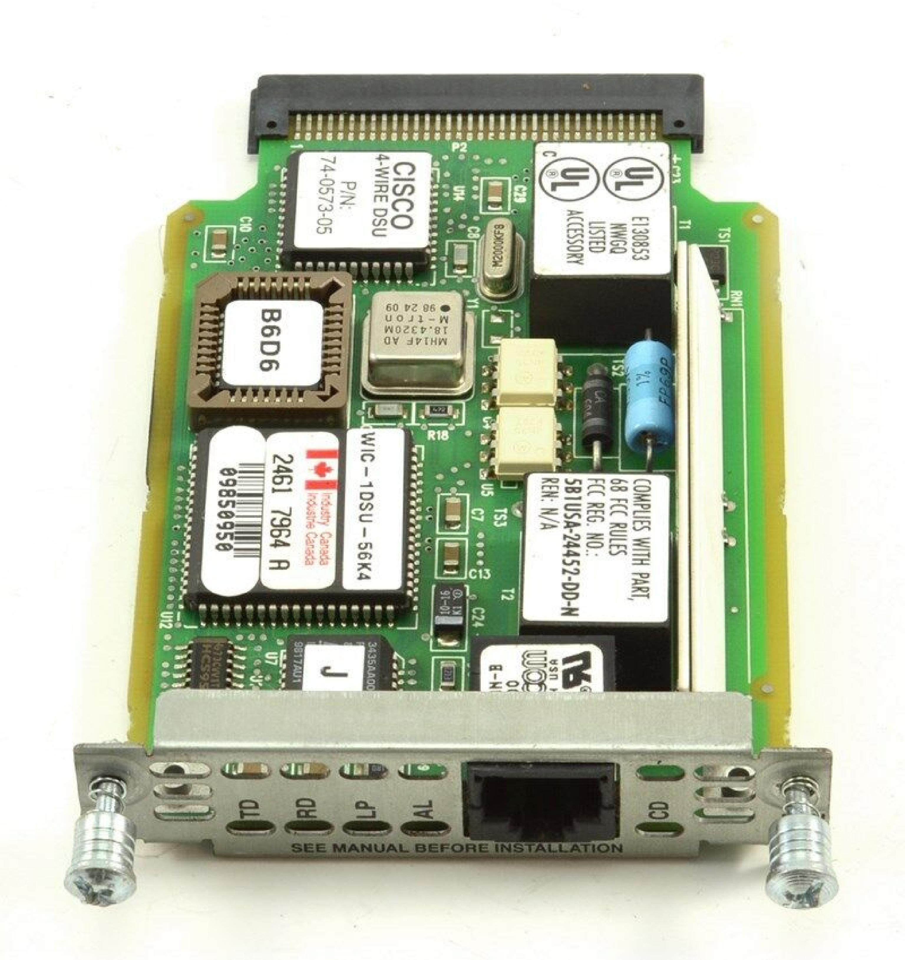 CISCO SYSTEMS DSU 56K CISCO WAN INTERFACE CARD - ISDN TERMINAL ADAPTER DSU 56K