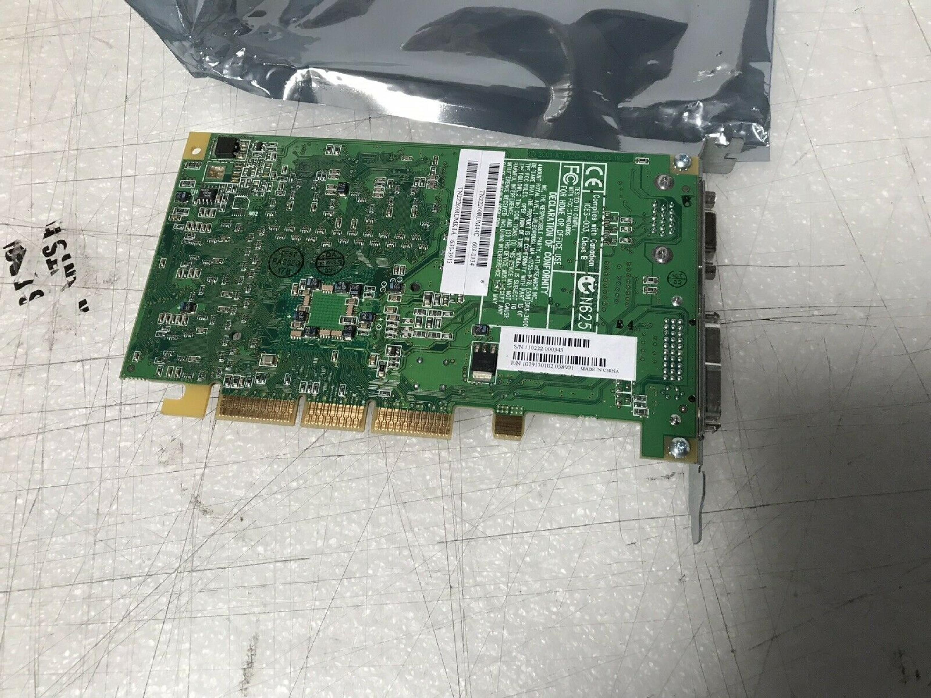 ATI 109-91700-00 TECHNOLOGIES 1029170102 APPLE MAC 109-91700-00 AGP VIDEO CARD