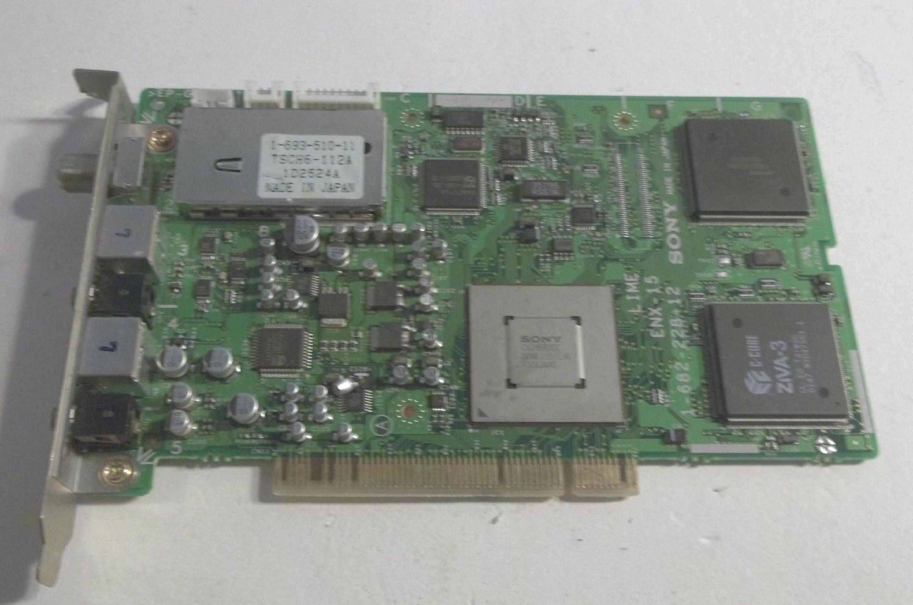 SONY 1-682-228-12 LIME ENX-15 TV TUNER PCI CARD S-VIDEO 1-682-228-12 TSCH6-112B