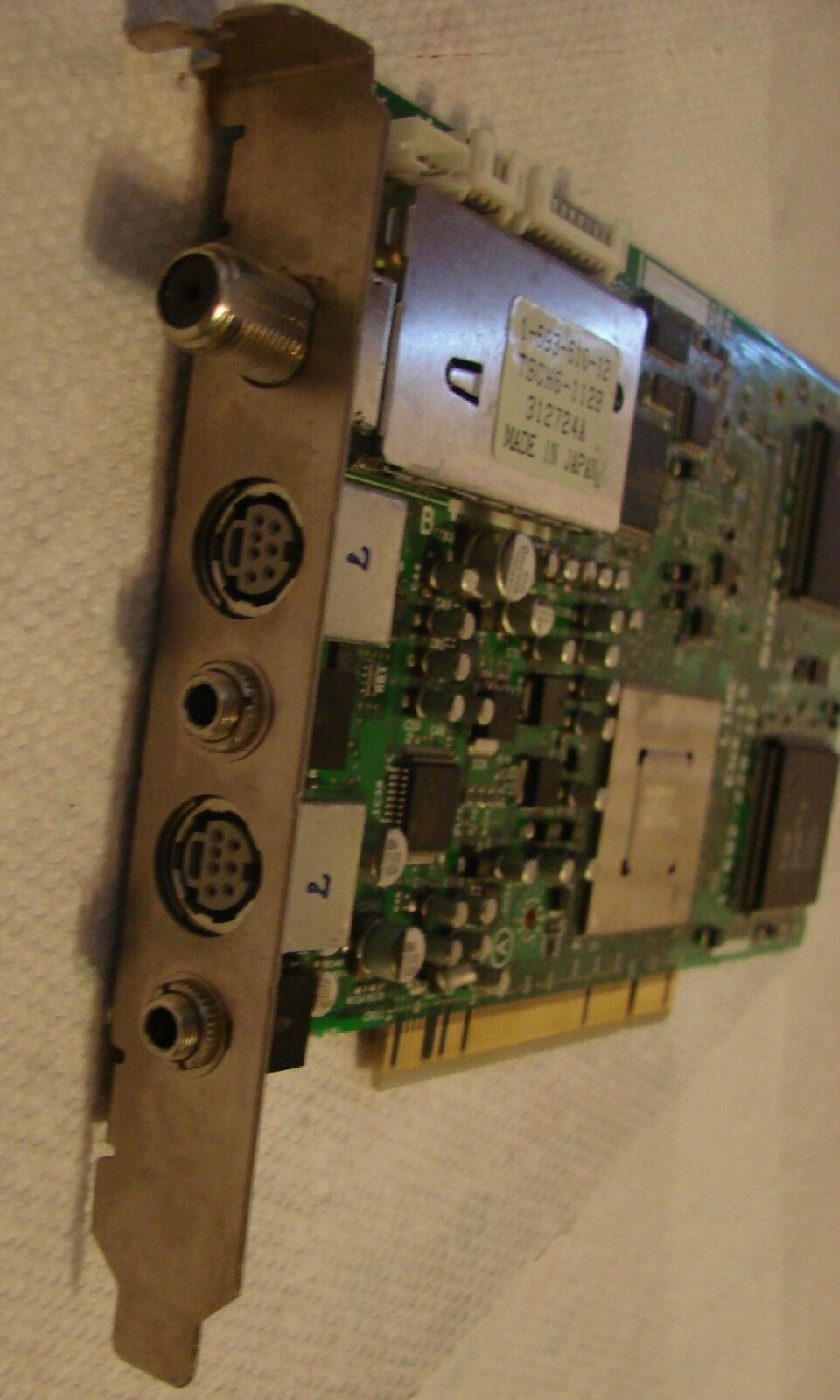 SONY 1-682-228-12 LIME ENX-15 TV TUNER PCI CARD S-VIDEO 1-682-228-12 TSCH6-112B