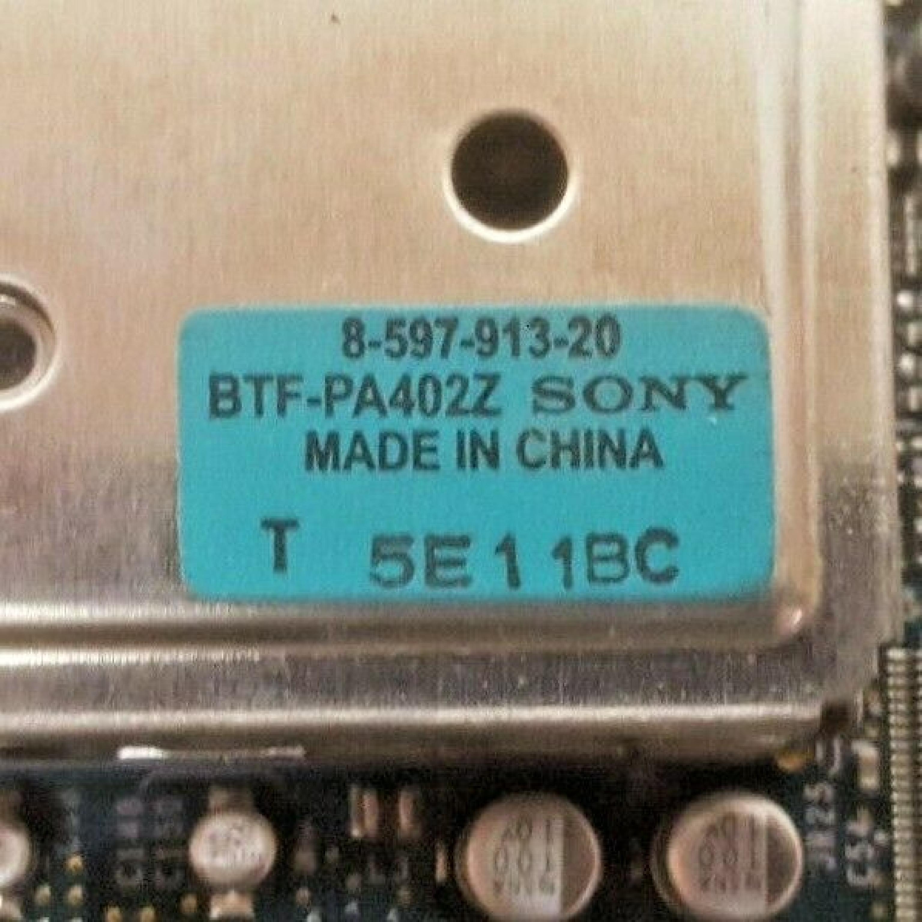 SONY BTF-PA402Z BTF-PA402Z 1860-696-51 VIDEO ENX-26 PCVA-IMB5A