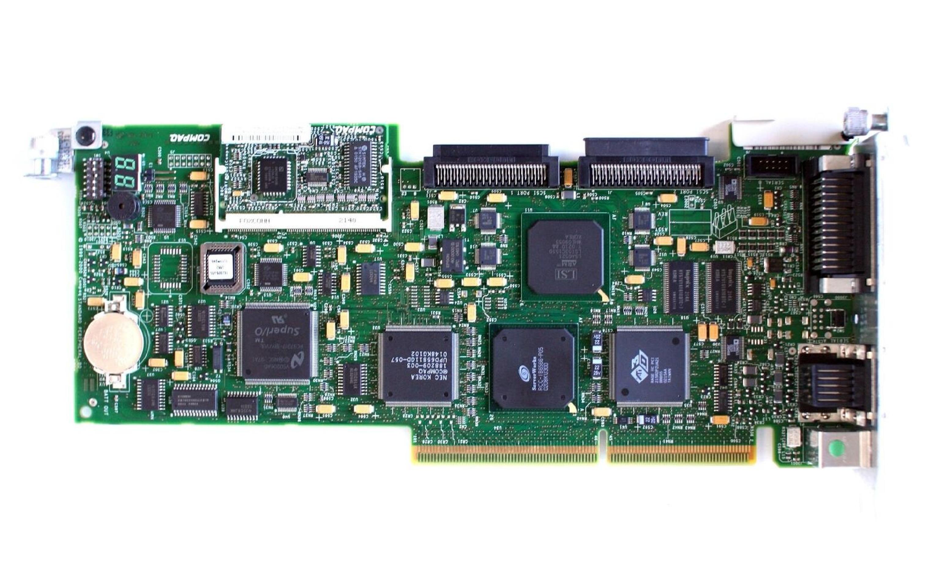 COMPAQ / HEWLETT PACKARD / HP 010459-001 STANDARD PERIPHERAL BOARD 010459-001 +ROC RAID MEMORY MODULE 010286-001