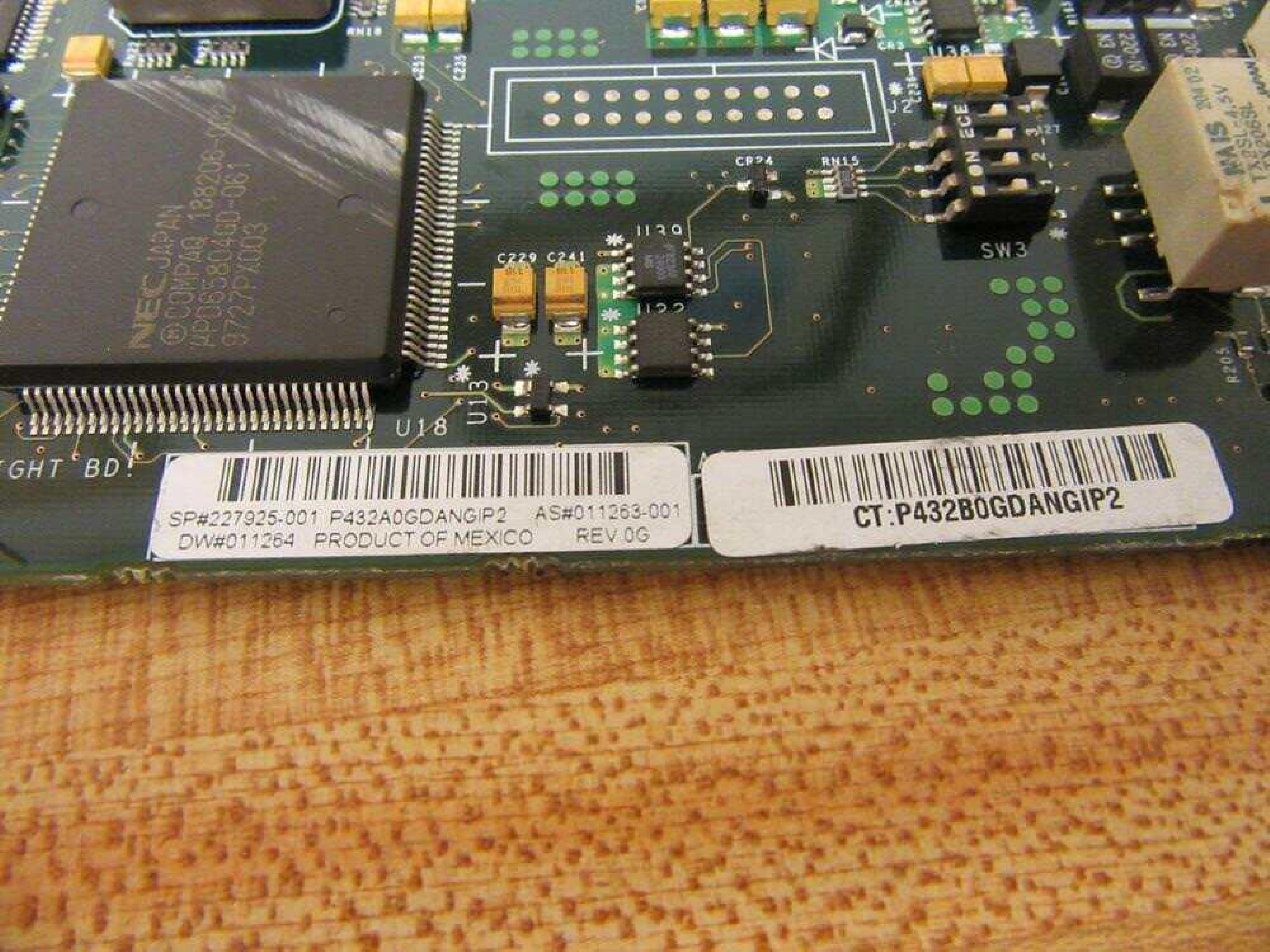 COMPAQ / HEWLETT PACKARD / HP 152144-001 REMOTE INSIGHT LIGHTS BOARD 152144-001