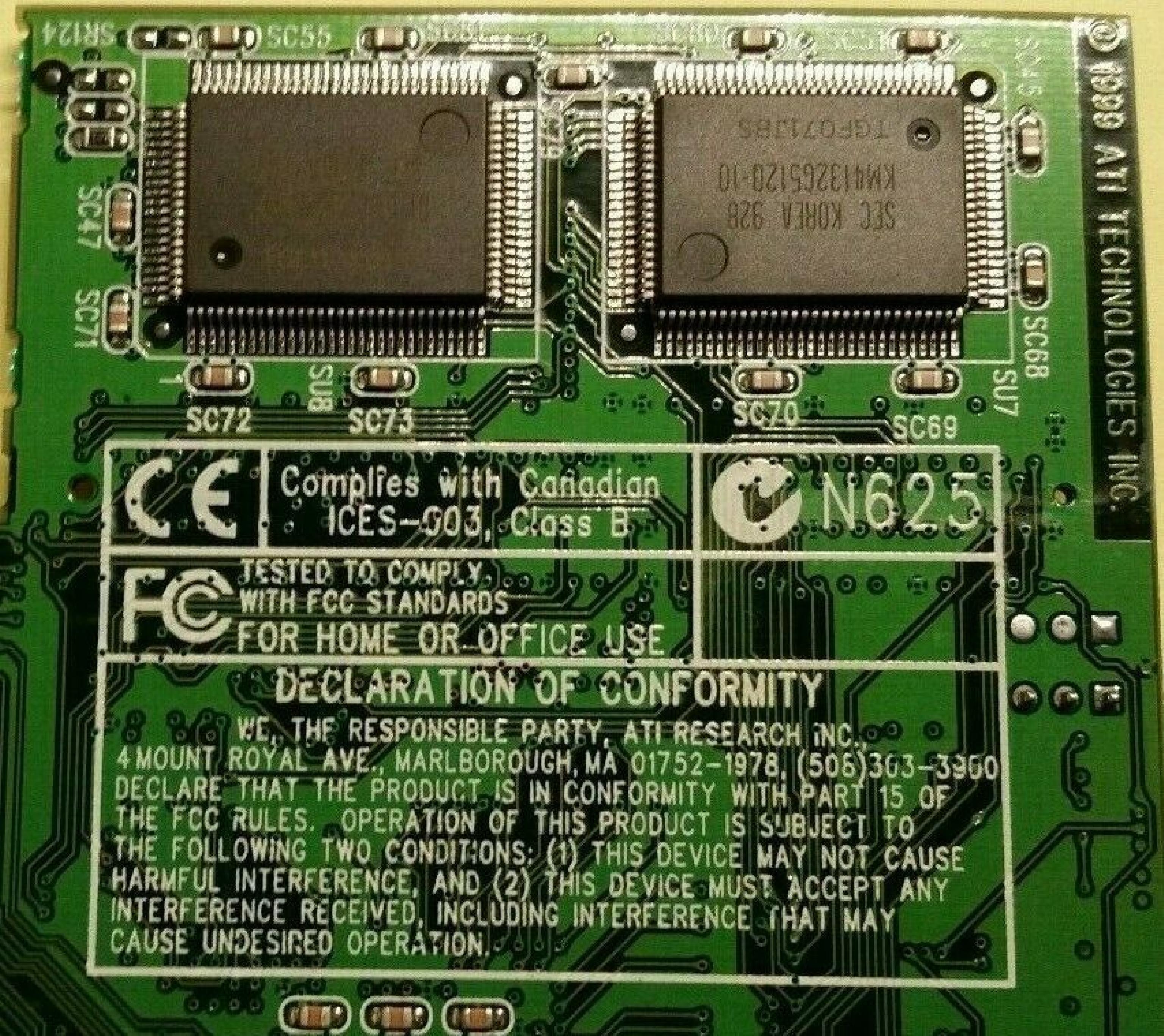 ATI 109-48400-00 3D 109-48400-00 VIDEO CARD AGP
