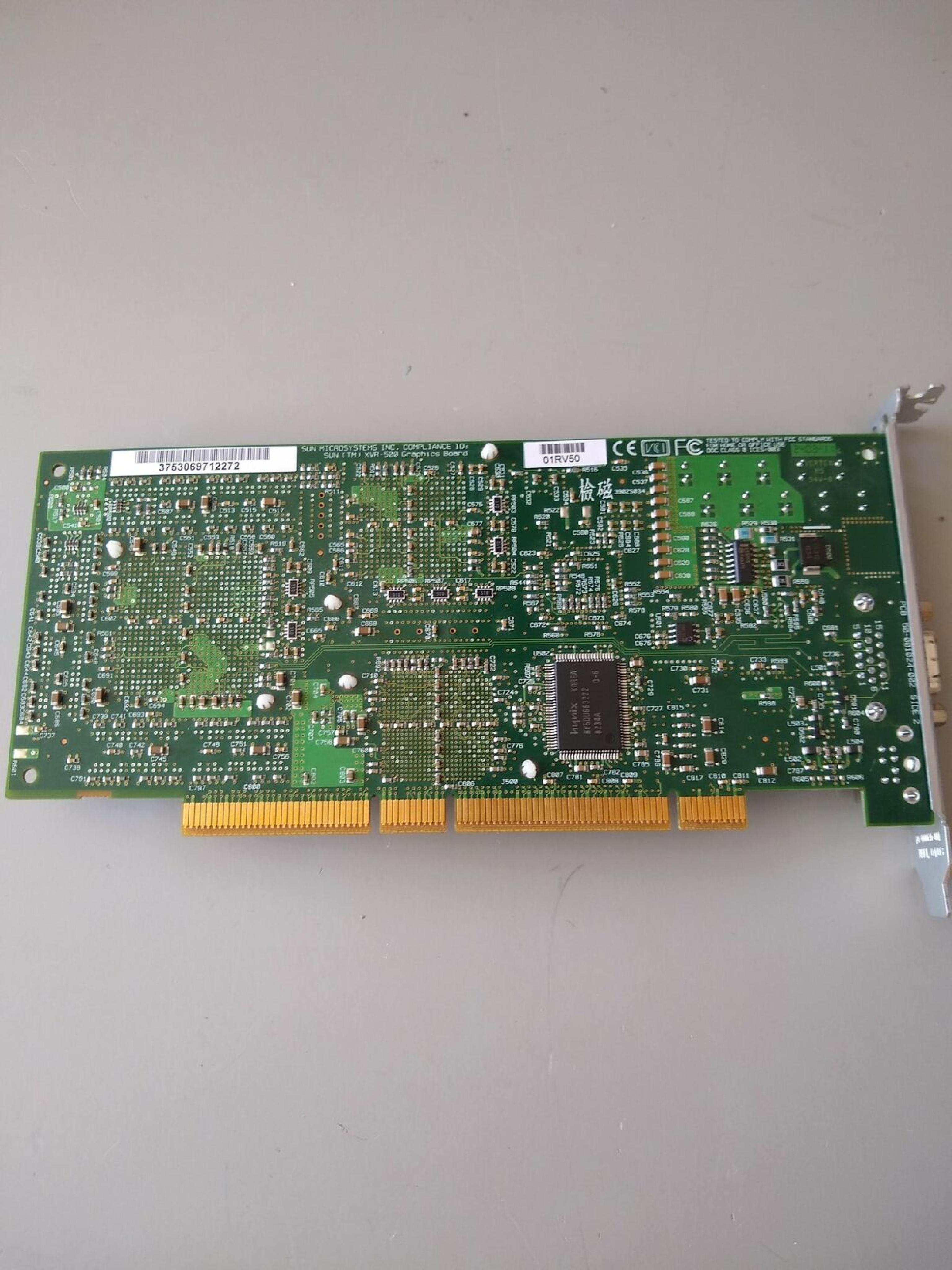 SUN MICROSYSTEMS 54-001024-001 54-001024-001 XVR-500 GRAPHICS ACCELERATOR 3D LABS WILDCAT VIDEO CARD