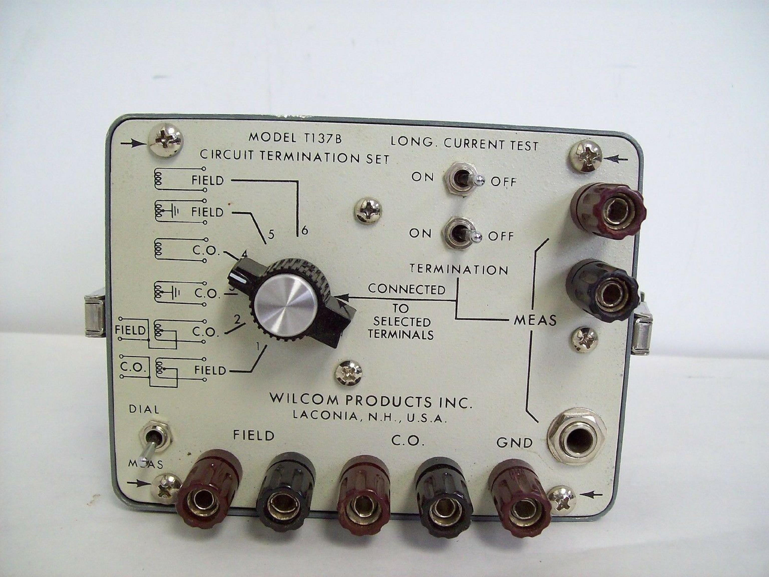 WILCOM T137B * T137B * CIRCUIT TERMINATION SETLONG CURRENT TESTER