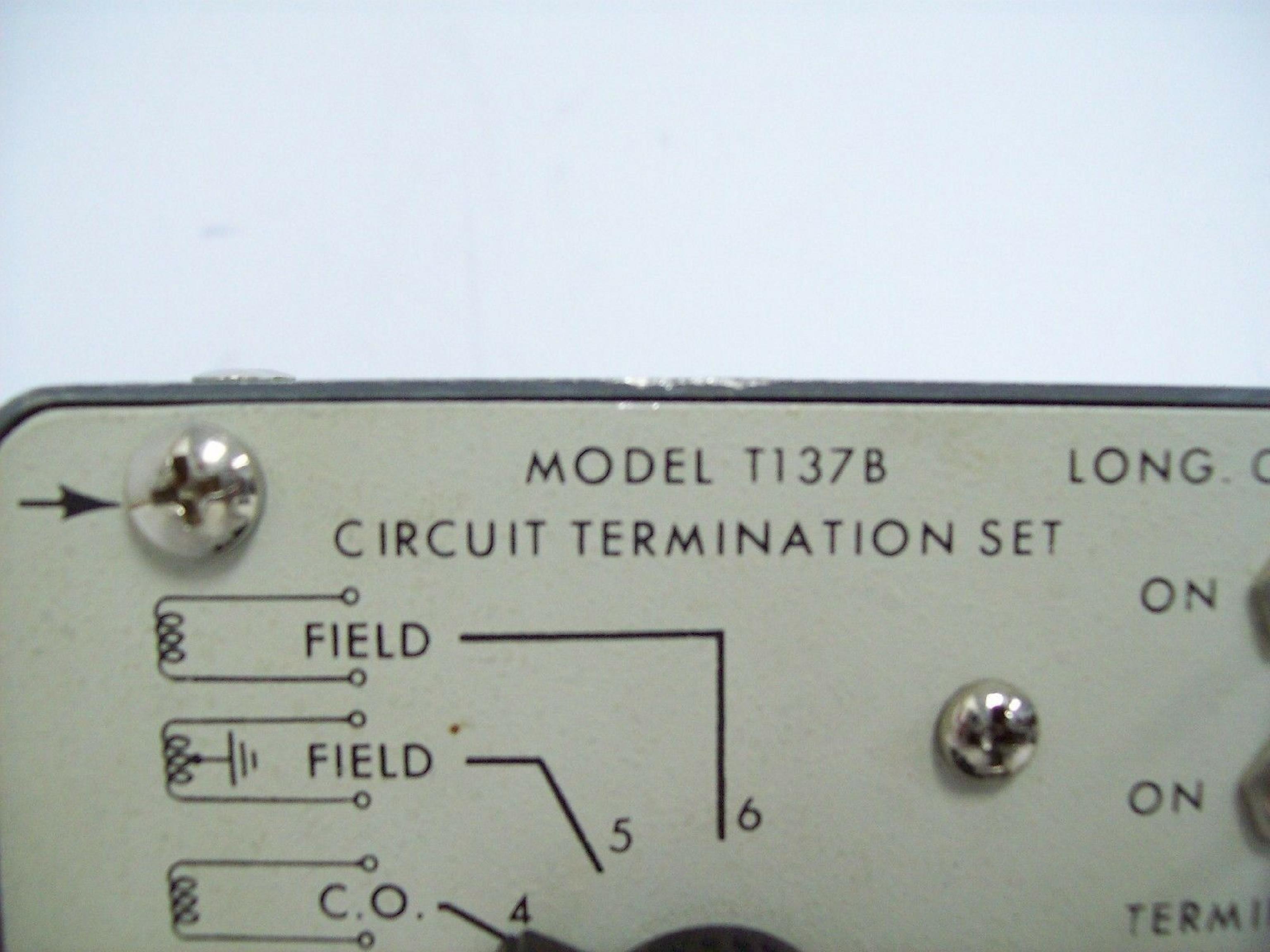 WILCOM T137B * T137B * CIRCUIT TERMINATION SETLONG CURRENT TESTER