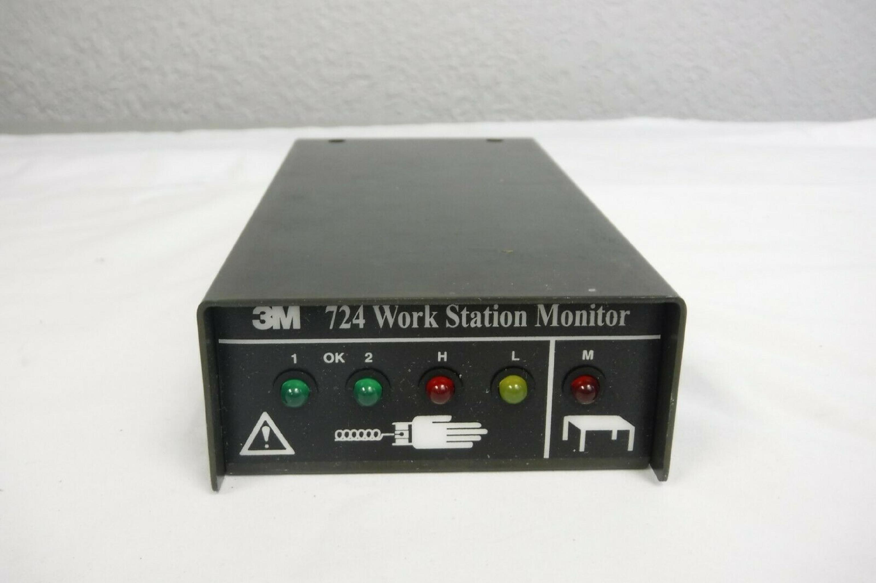 3M / IMATION 724 WORKSTATION MONITOR 724 CONTINUOUSLY MONITORS THE RESISTANCE OF THE OPERATOR AND WORKSURFACE