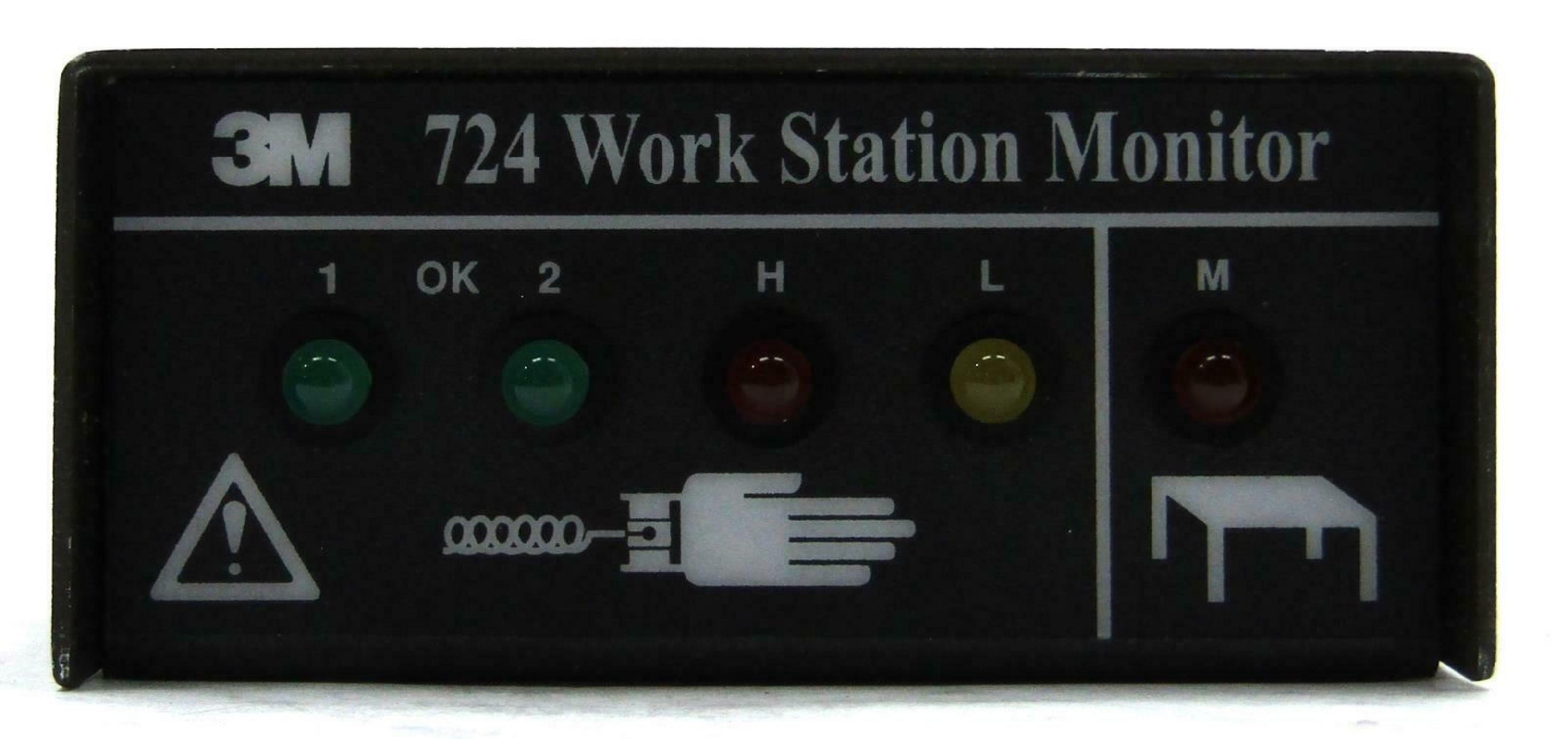 3M / IMATION 3M 724 WORKSTATION MONITOR 724 CONTINUOUSLY MONITORS THE RESISTANCE OF THE OPERATOR AND WORKSURFACE