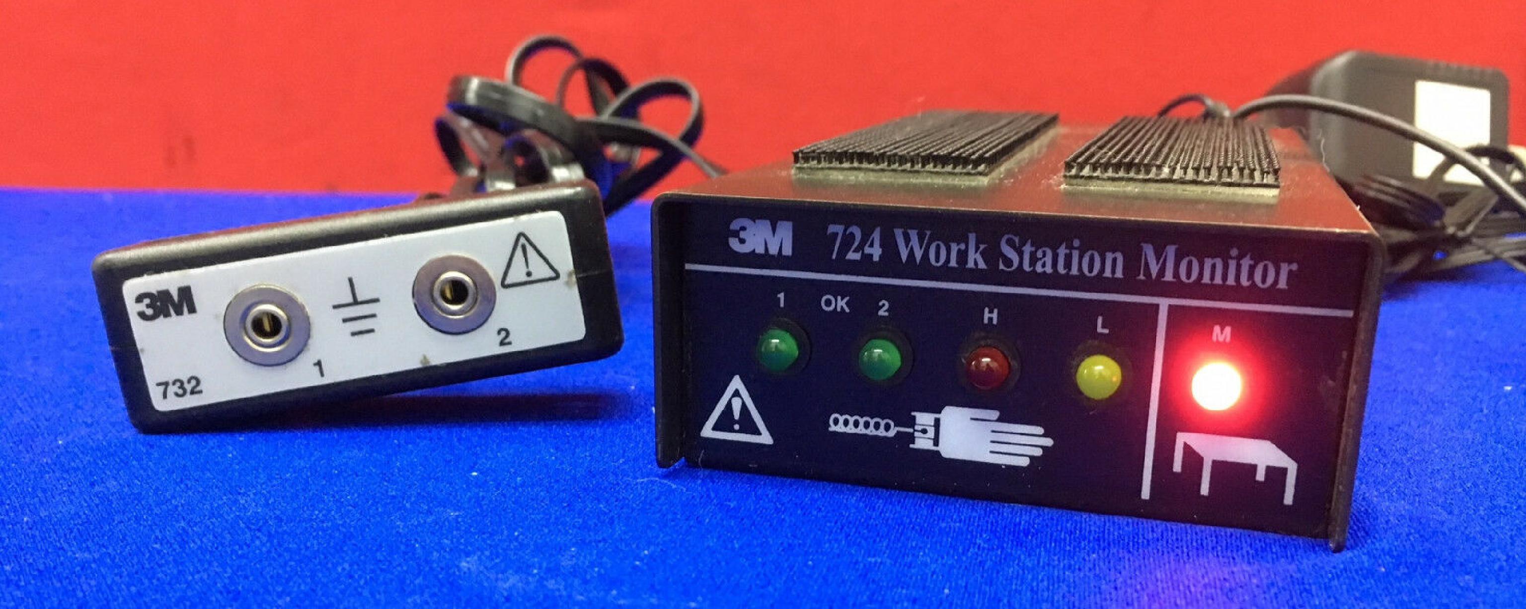 3M / IMATION 3M 724 WORKSTATION MONITOR 724 CONTINUOUSLY MONITORS THE RESISTANCE OF THE OPERATOR AND WORKSURFACE