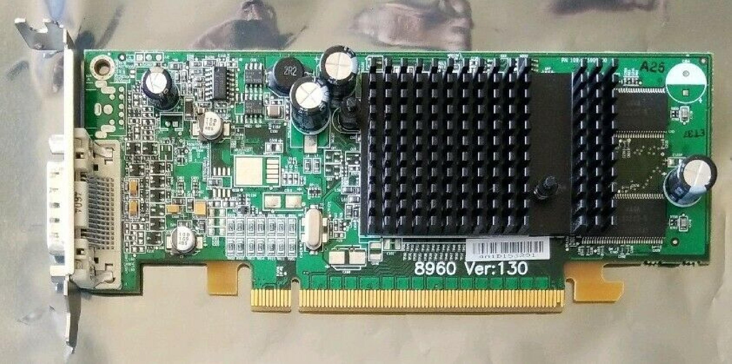 ATI 102A2590200 128MB PCI-E RADEON X300 VIDEO CARD WITH DMS59 PORT