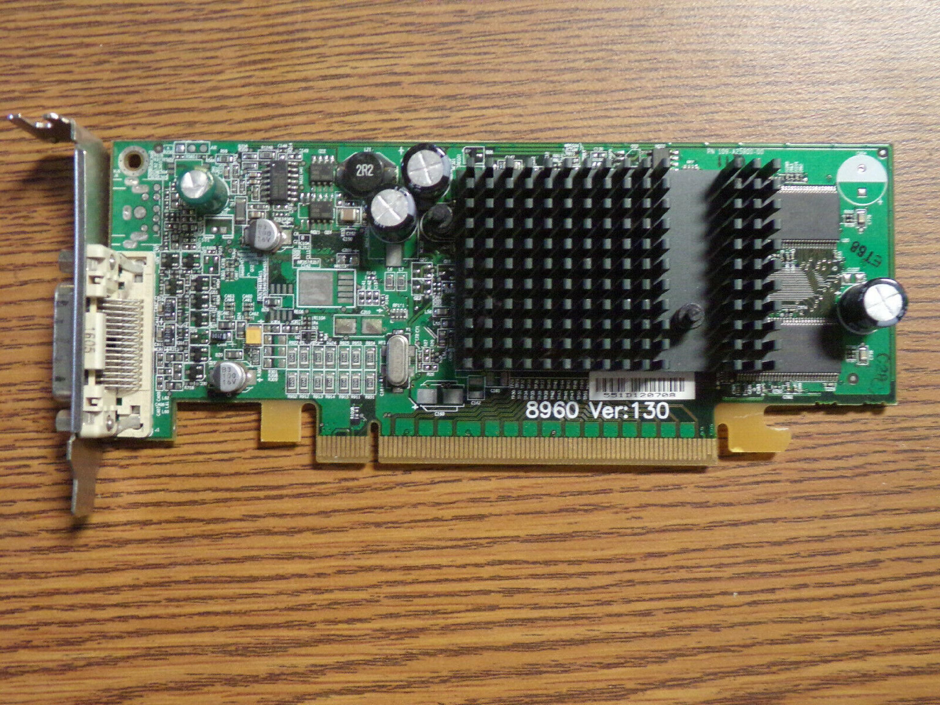 ATI 102A2590401 128MB PCI-E RADEON X300 VIDEO CARD WITH DMS59 PORT
