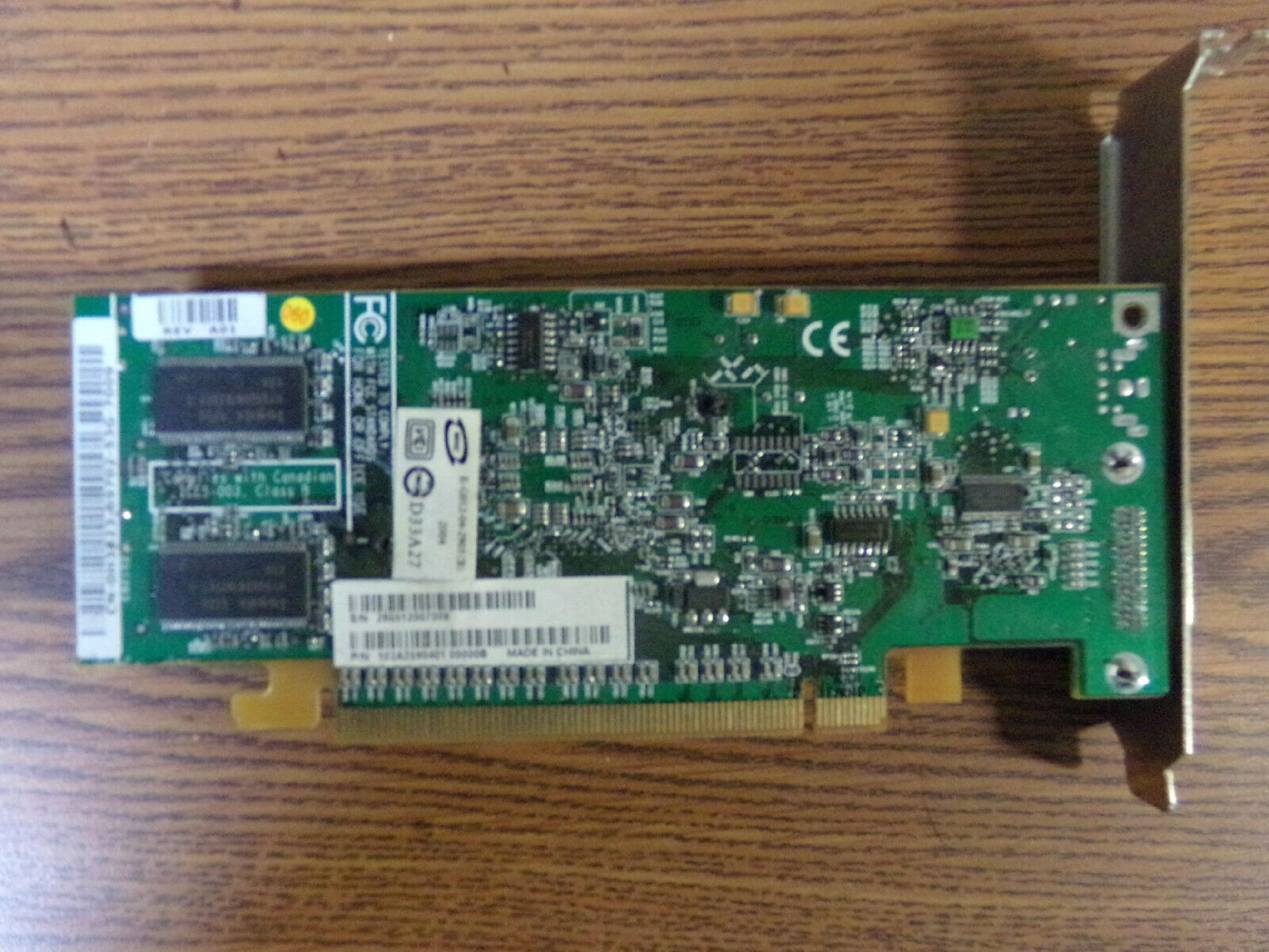 ATI 102A2590401 128MB PCI-E RADEON X300 VIDEO CARD WITH DMS59 PORT