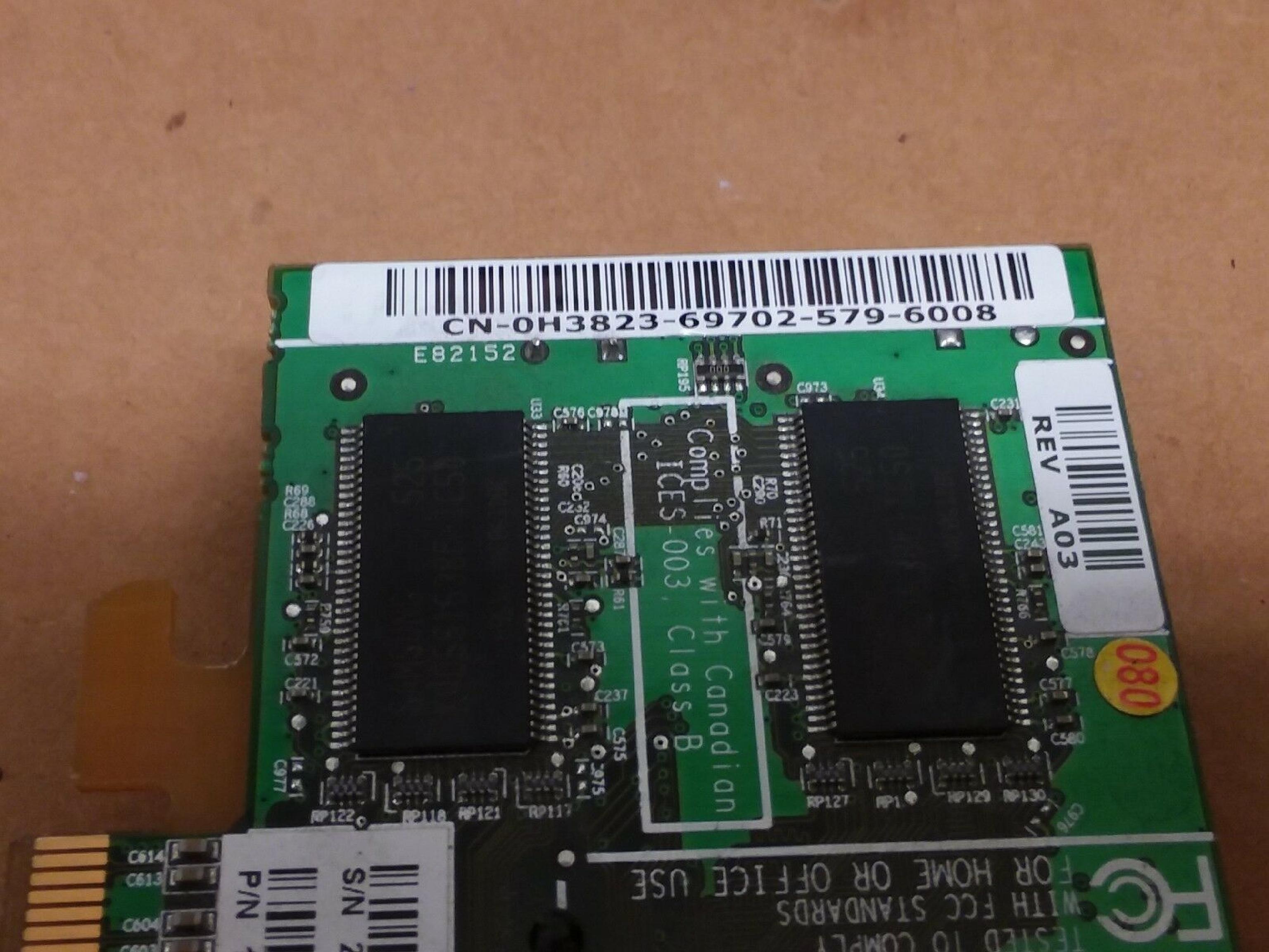 DELL 0H3823 128MB PCI-E RADEON X300 VIDEO CARD WITH DMS59 PORT