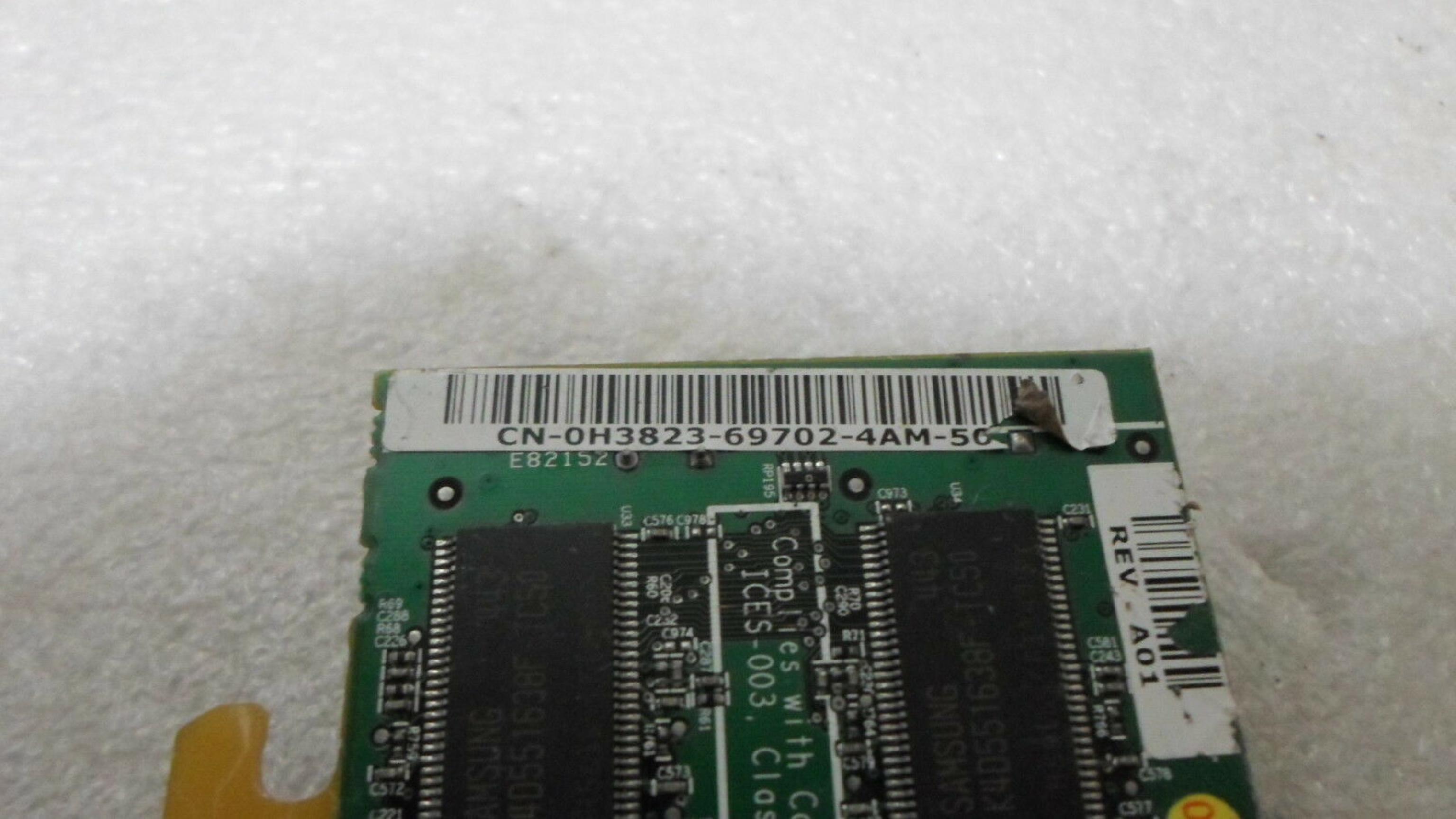 DELL 0H3823 128MB PCI-E RADEON X300 VIDEO CARD WITH DMS59 PORT