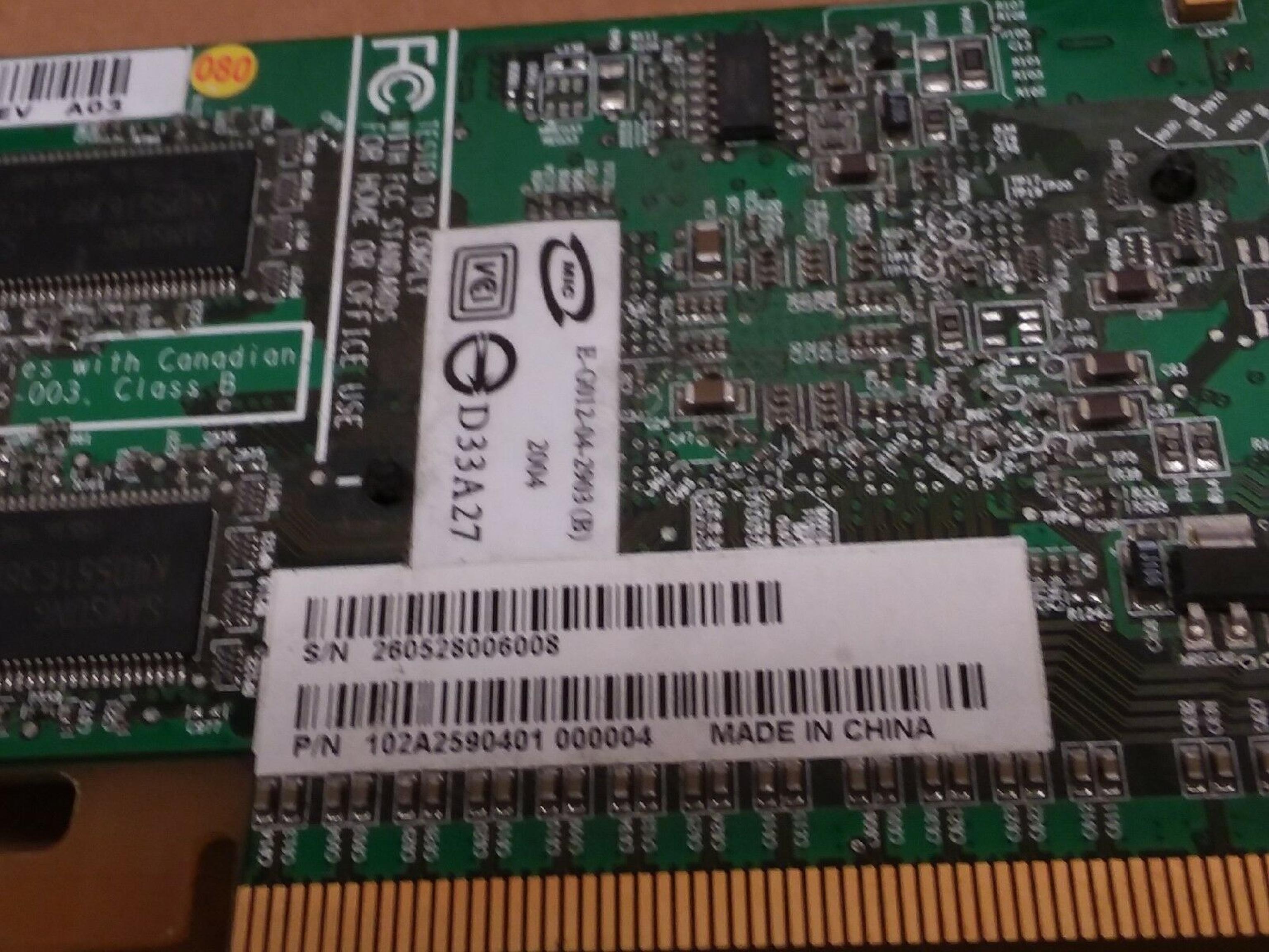 DELL 0H3823 128MB PCI-E RADEON X300 VIDEO CARD WITH DMS59 PORT