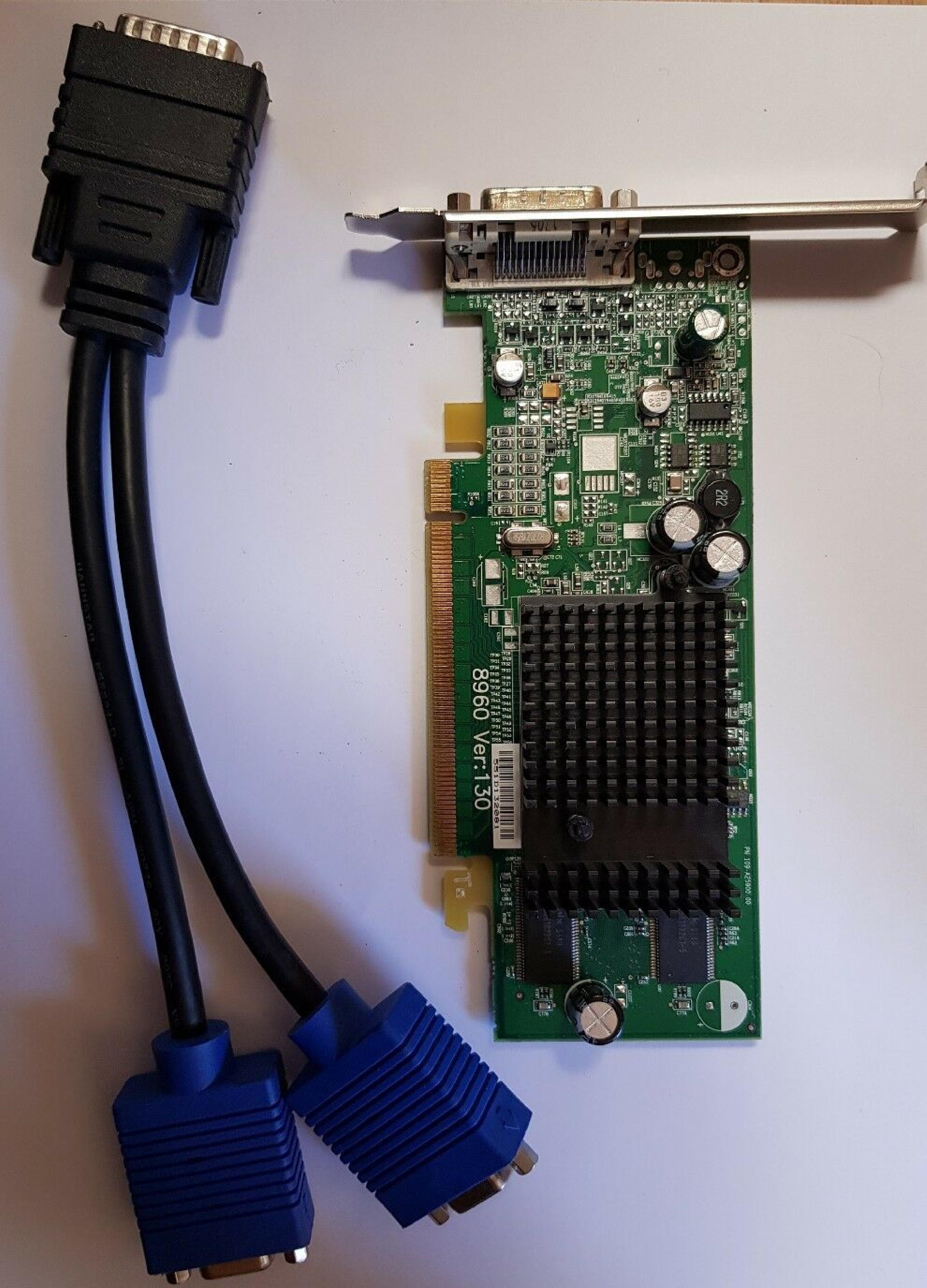 ATI H3823 128MB PCI-E RADEON X300 VIDEO CARD WITH DMS59 PORT
