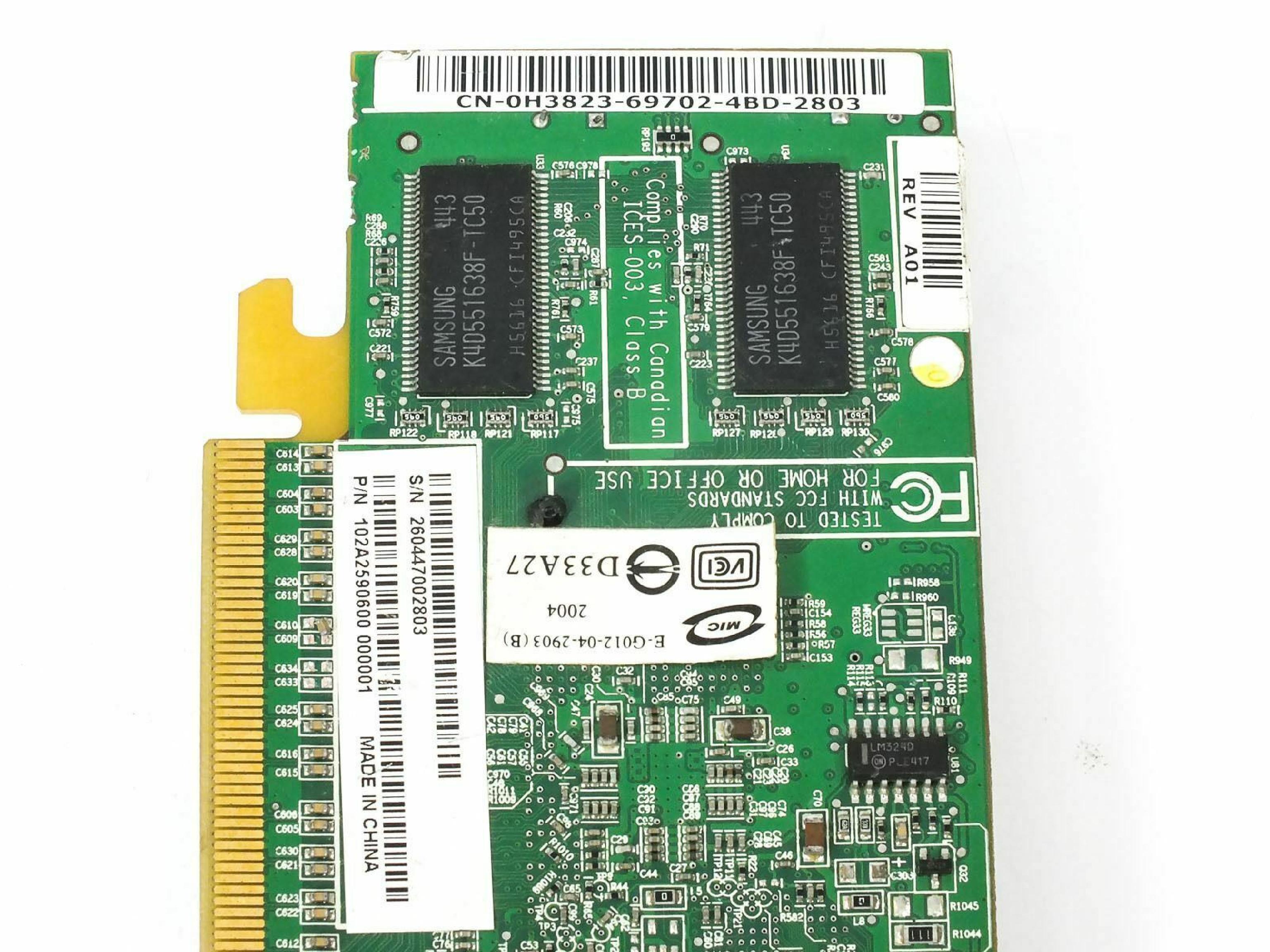 ATI H3823 128MB PCI-E RADEON X300 VIDEO CARD WITH DMS59 PORT