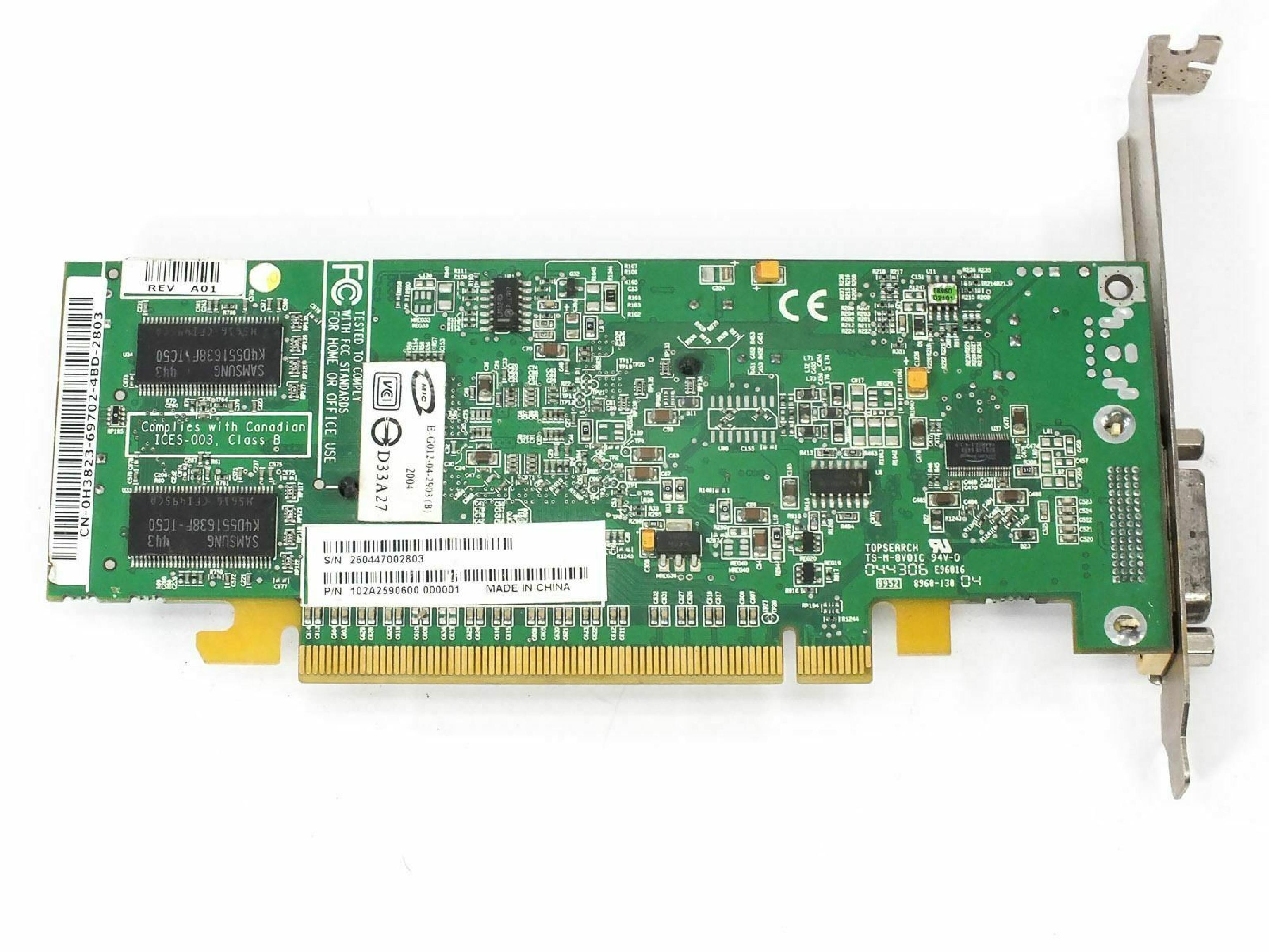 ATI H3823 128MB PCI-E RADEON X300 VIDEO CARD WITH DMS59 PORT