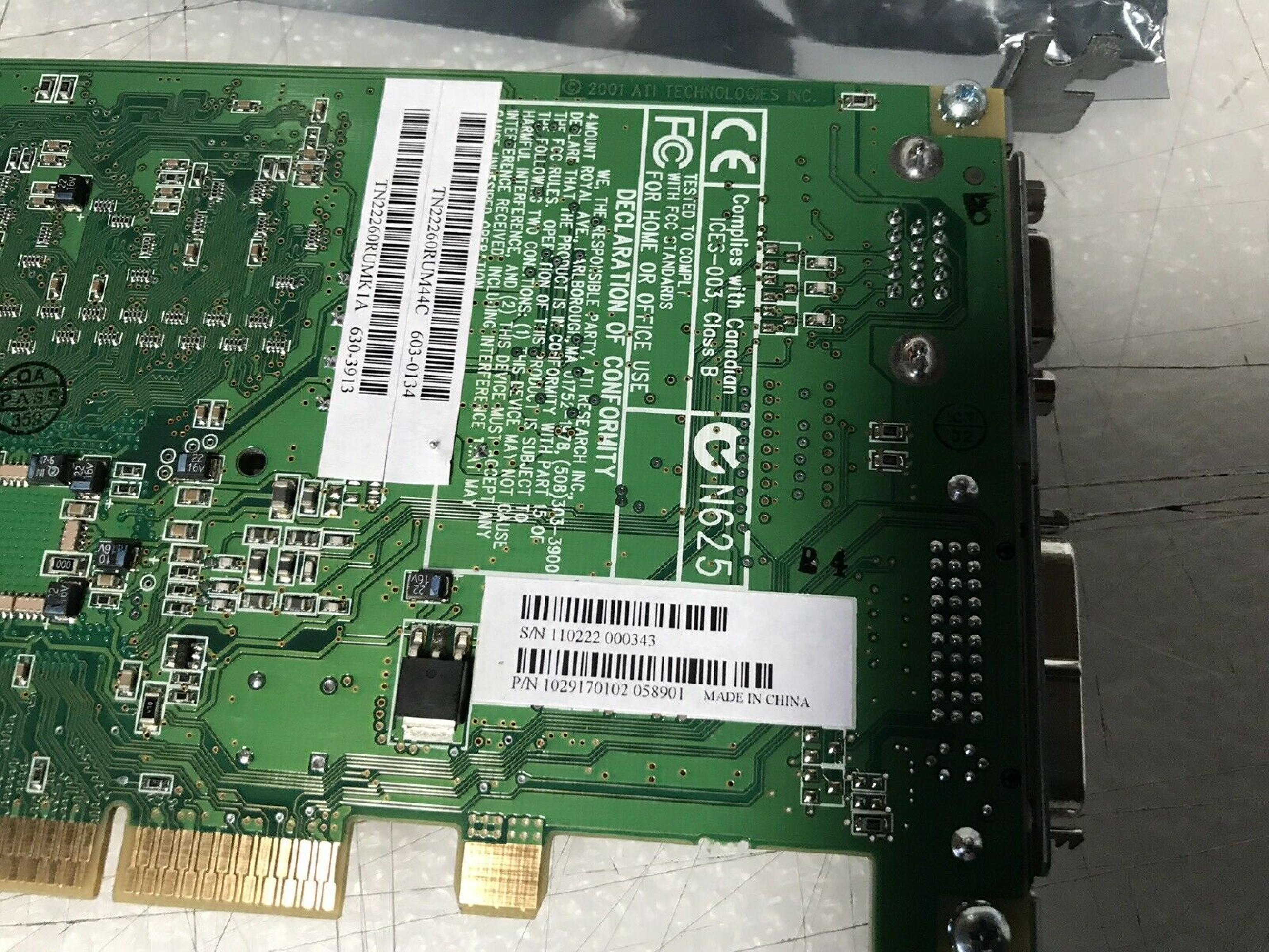 ATI 7500 64MB SDR TV OUT, DVI OUT, VGA OUT