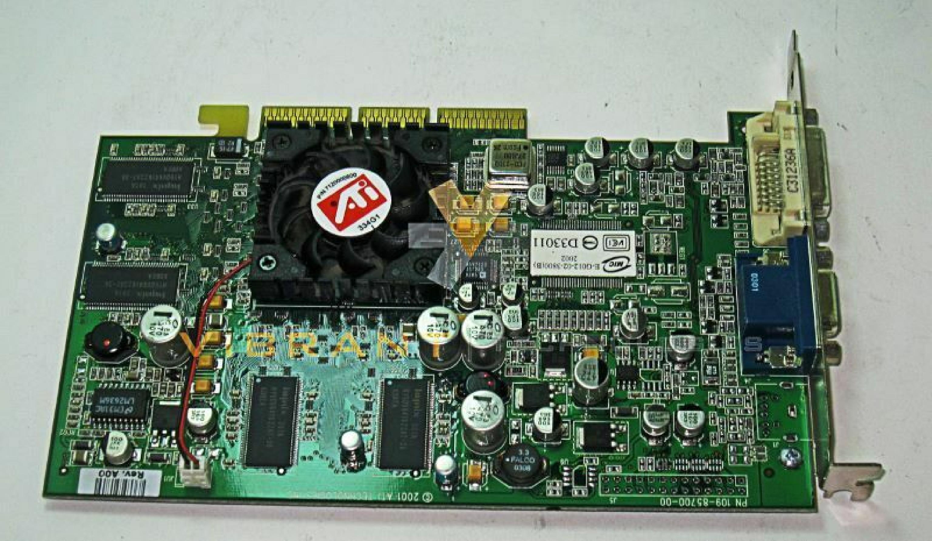 DELL 04Y905 RADEON 8500LE 64MB AGP VIDEO CARD WITH DVI AND VGA PORTS