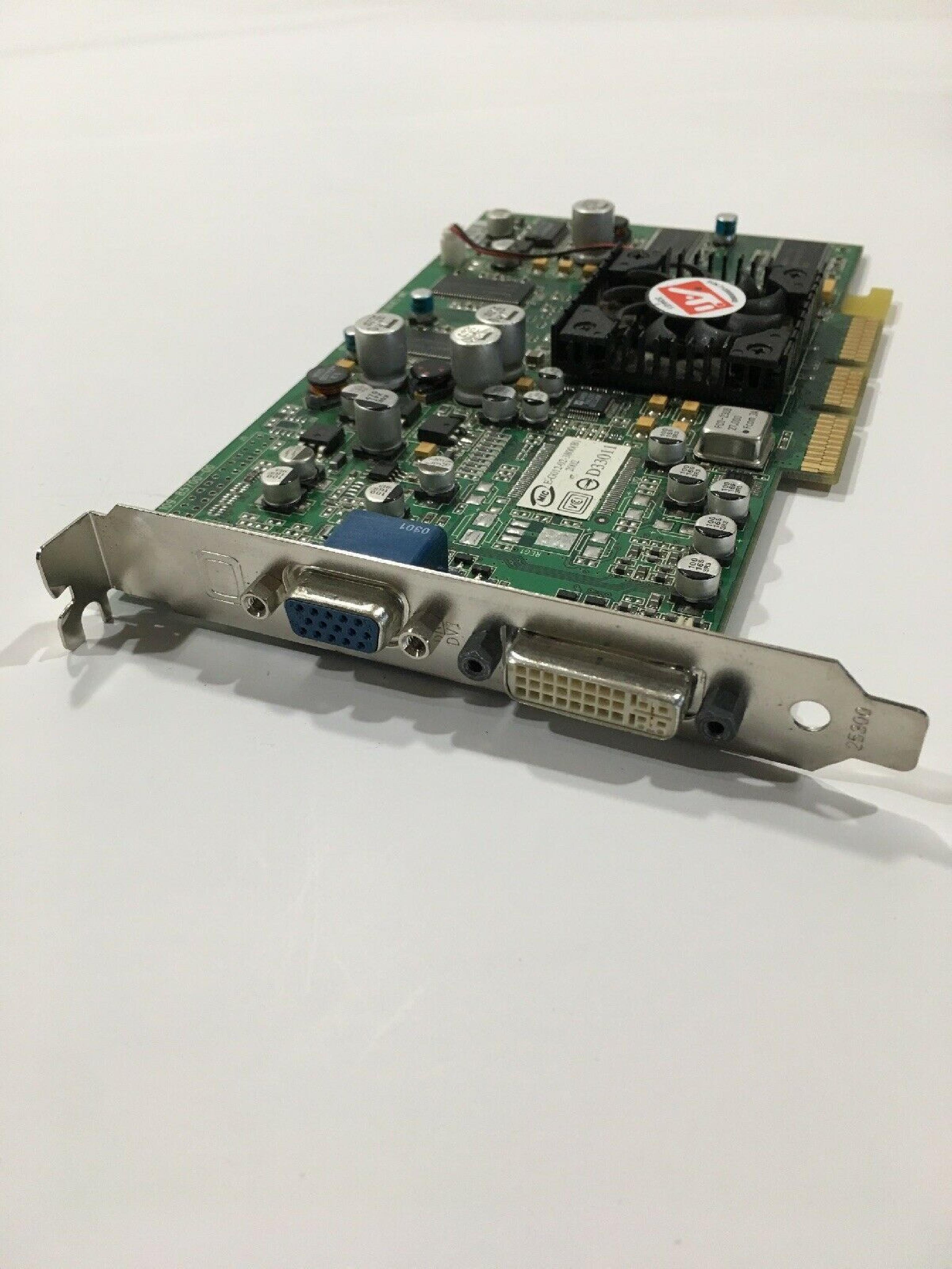ATI 109-85700-00 64MB AGP RADEON 8500LE VIDEO CARD WITH VGA AND DVI OUTPUTS