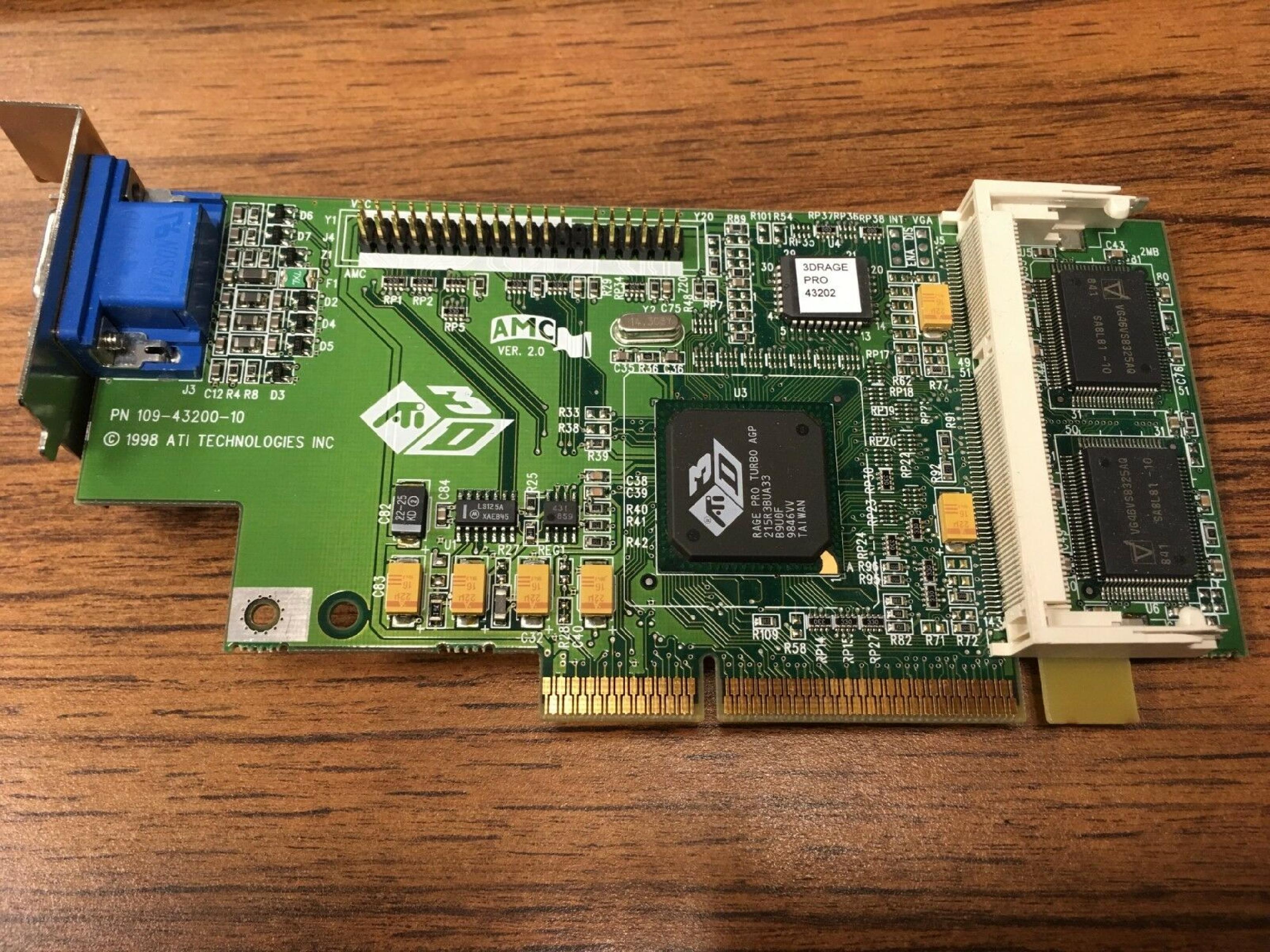 COMPAQ / HEWLETT PACKARD / HP / ATI 334134-001 4MB AGP VIDEO CARD 8MB WITH VGA OUTPUT