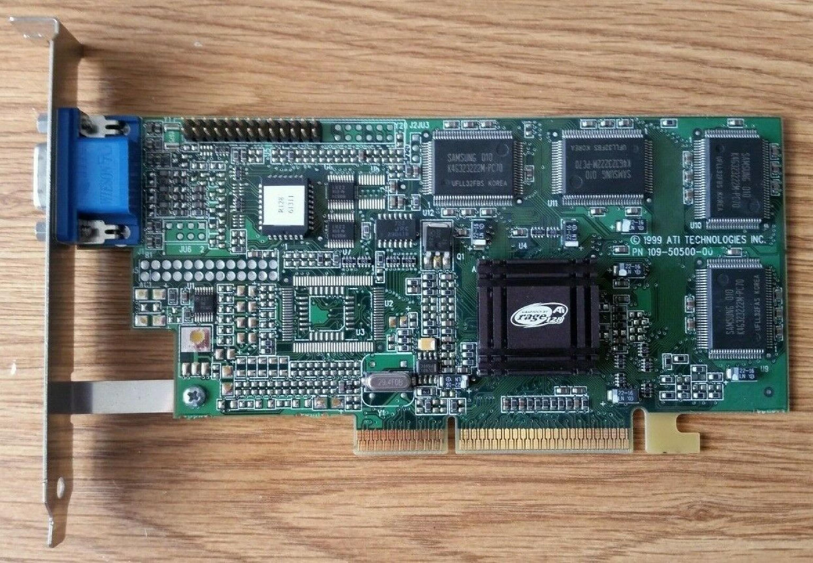 ATI 109-50500-00 16MB 2X AGP VIDEO CARD