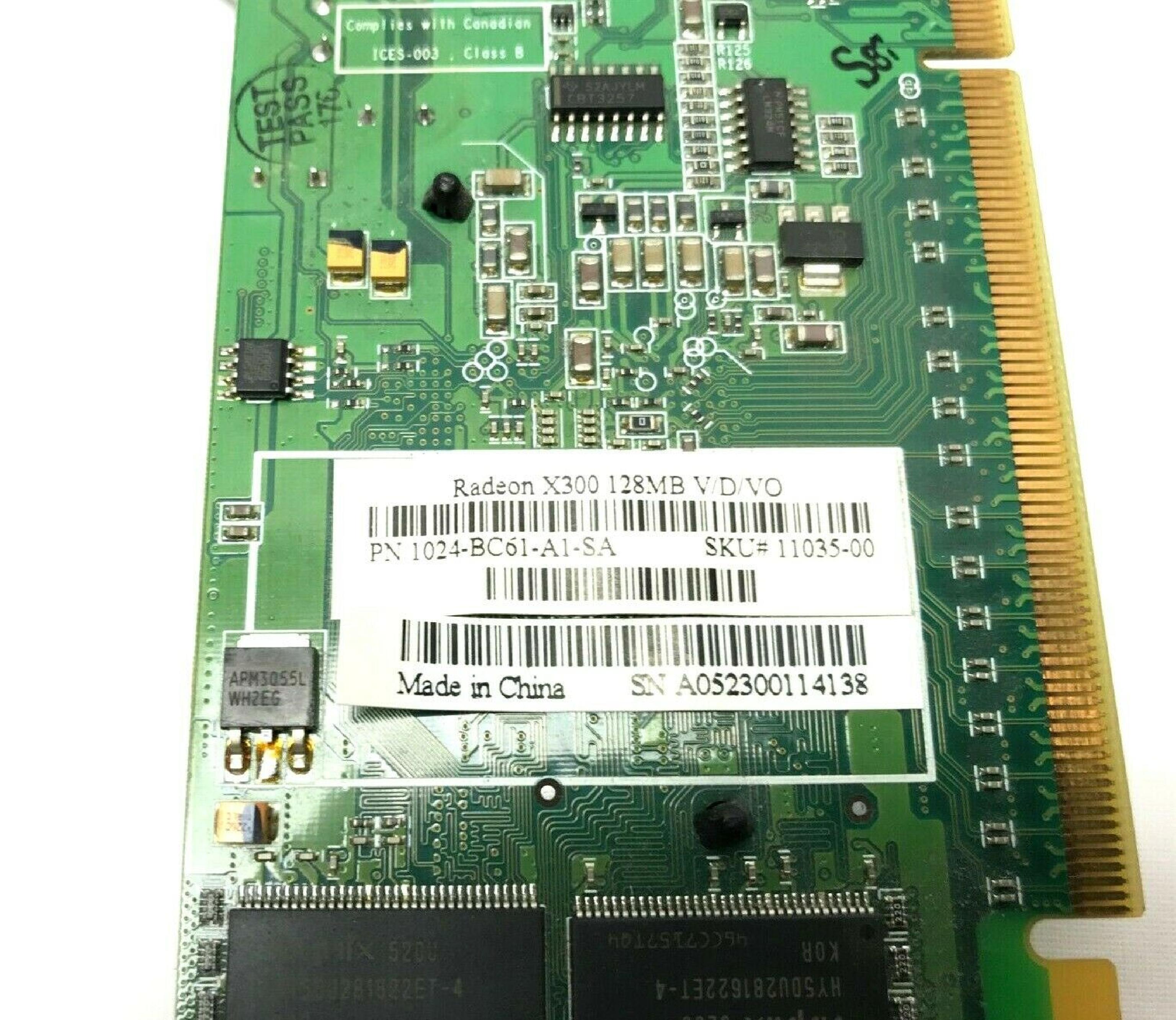 ATI 0F3988 RADEON X300 PCI-E VIDEO CARD