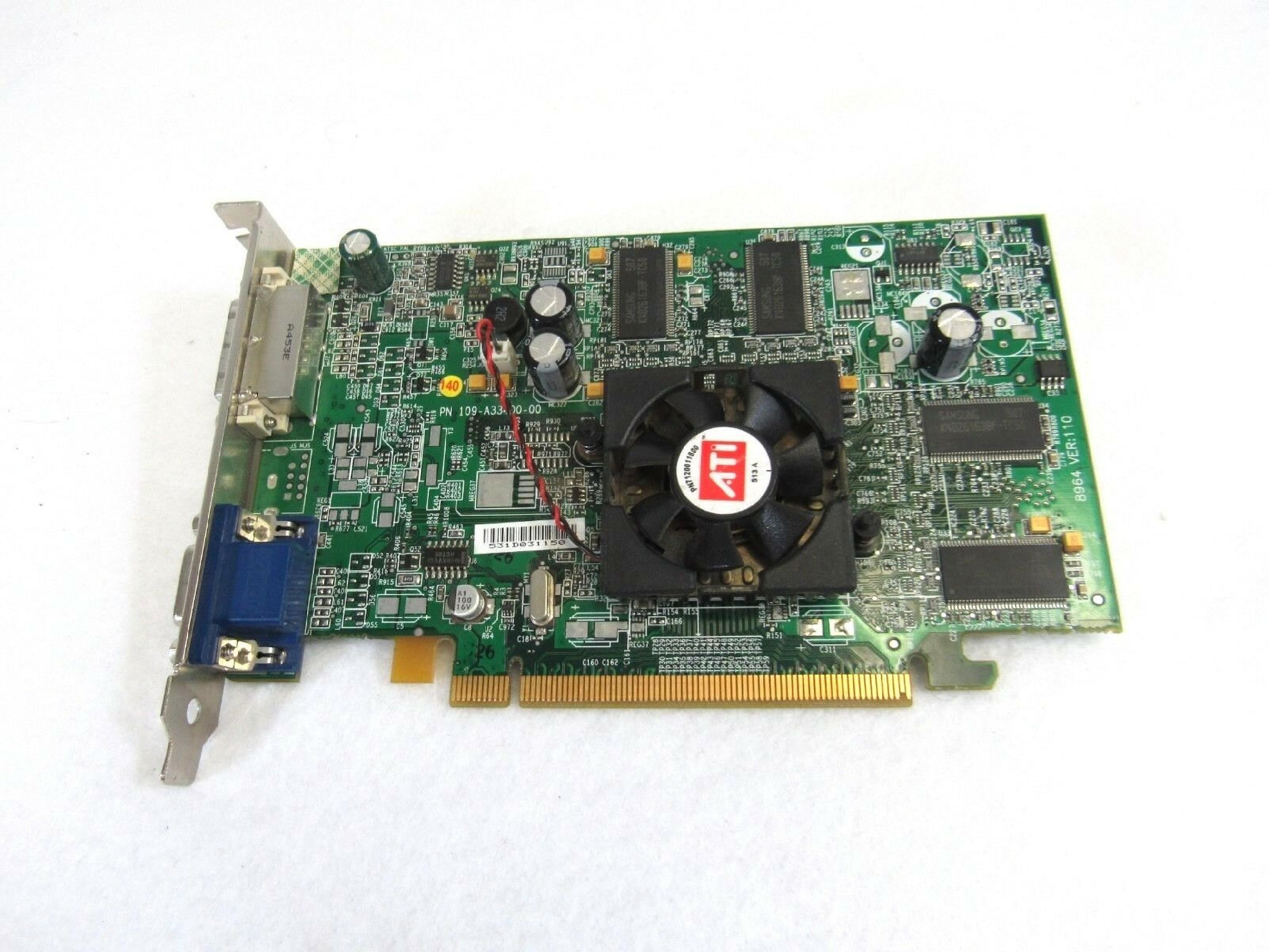 ATI 0M4177 RADEON X300 PCI-E VIDEO CARD V3100 128MB PCIE DVI / VGA